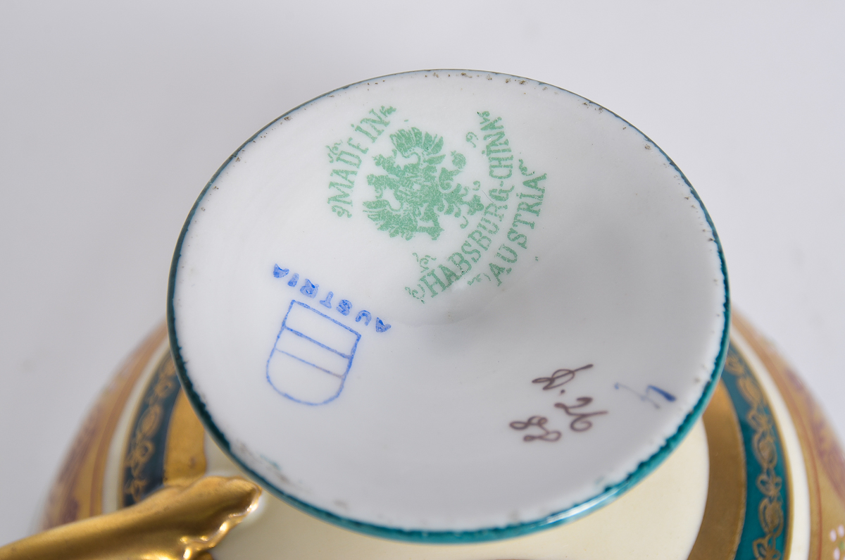 Collection of Antique Hand-Painted Austrian Porcelain