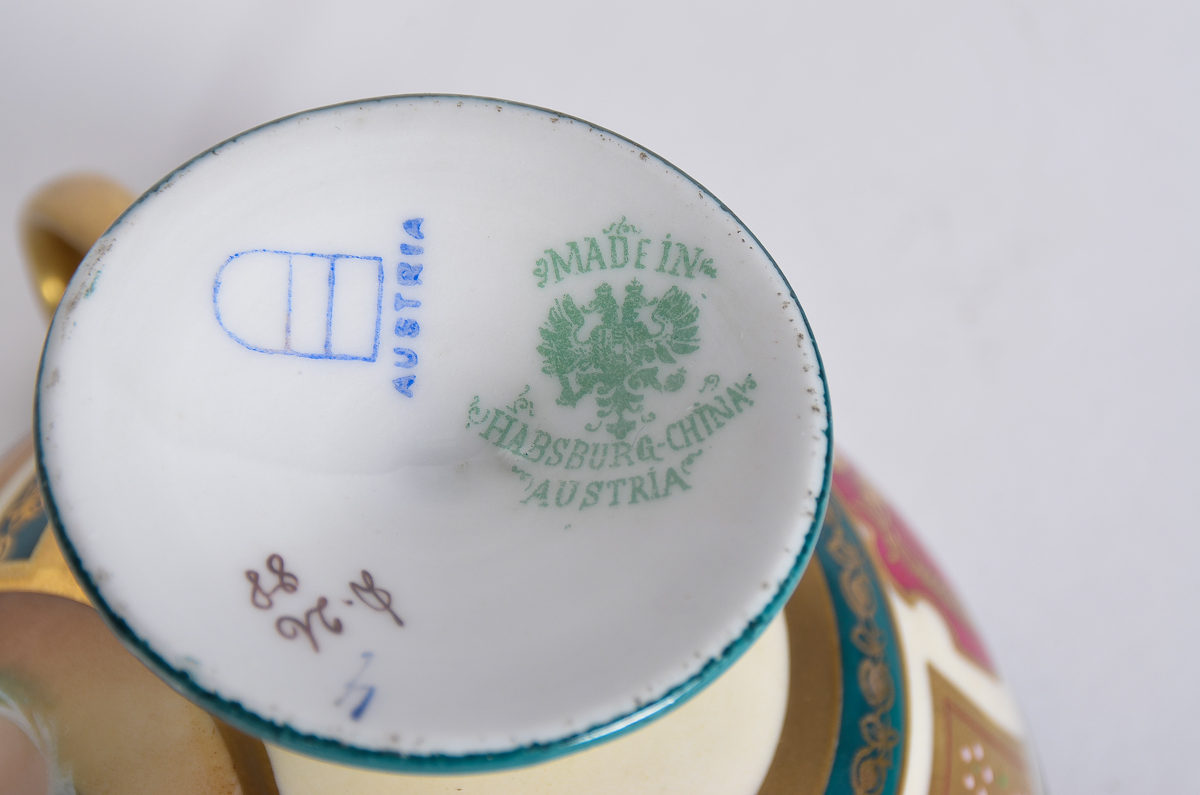 Collection of Antique Hand-Painted Austrian Porcelain