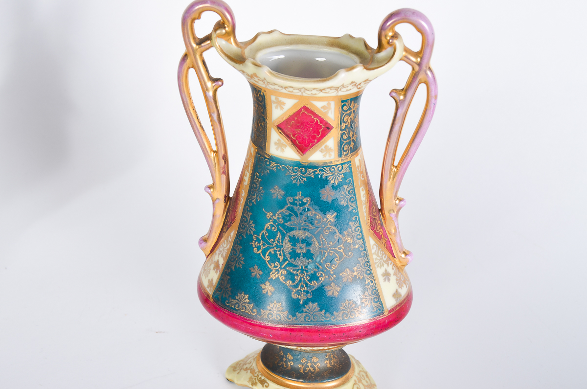 Collection of Antique Hand-Painted Austrian Porcelain