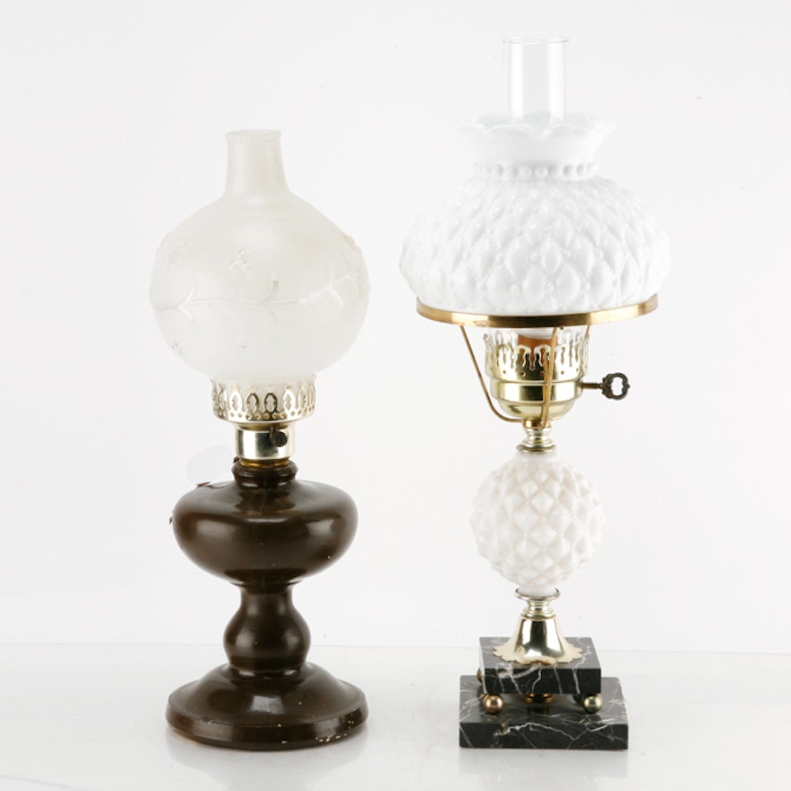 Vintage Oil Lamp Style Table Lamps