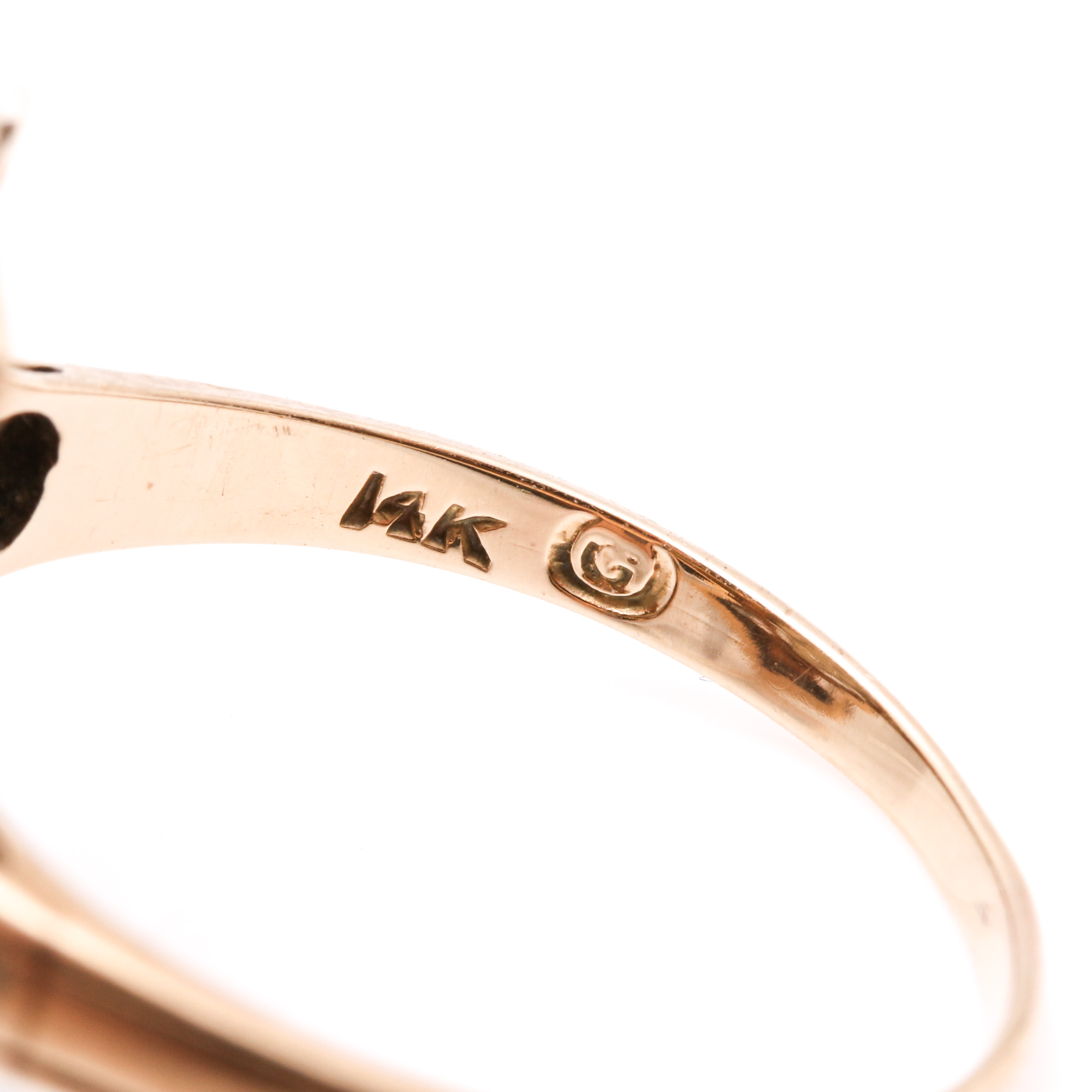 14K Yellow and White Gold Diamond Ring