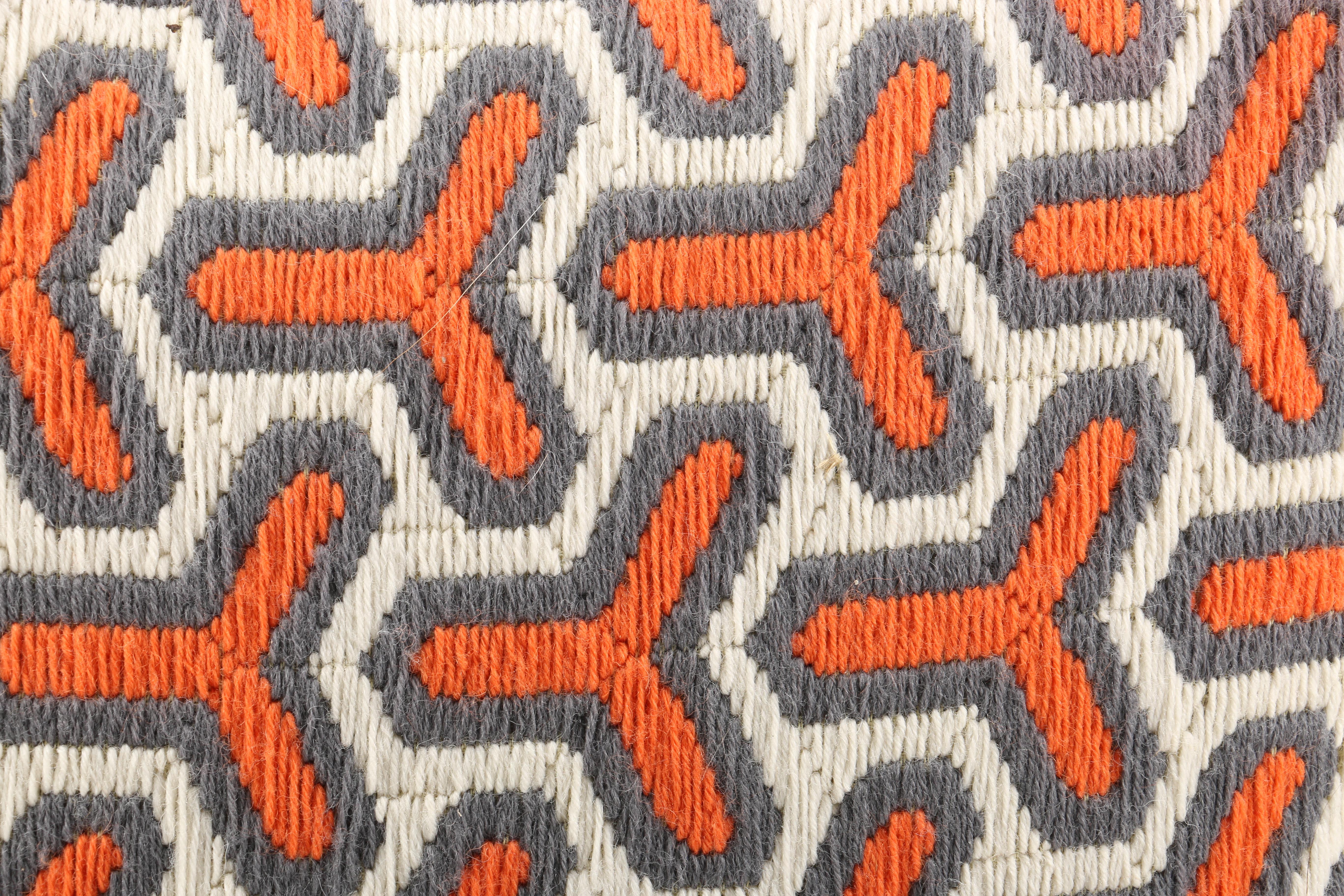 Jonathan Adler Orange, White, and Black Throw Pillows