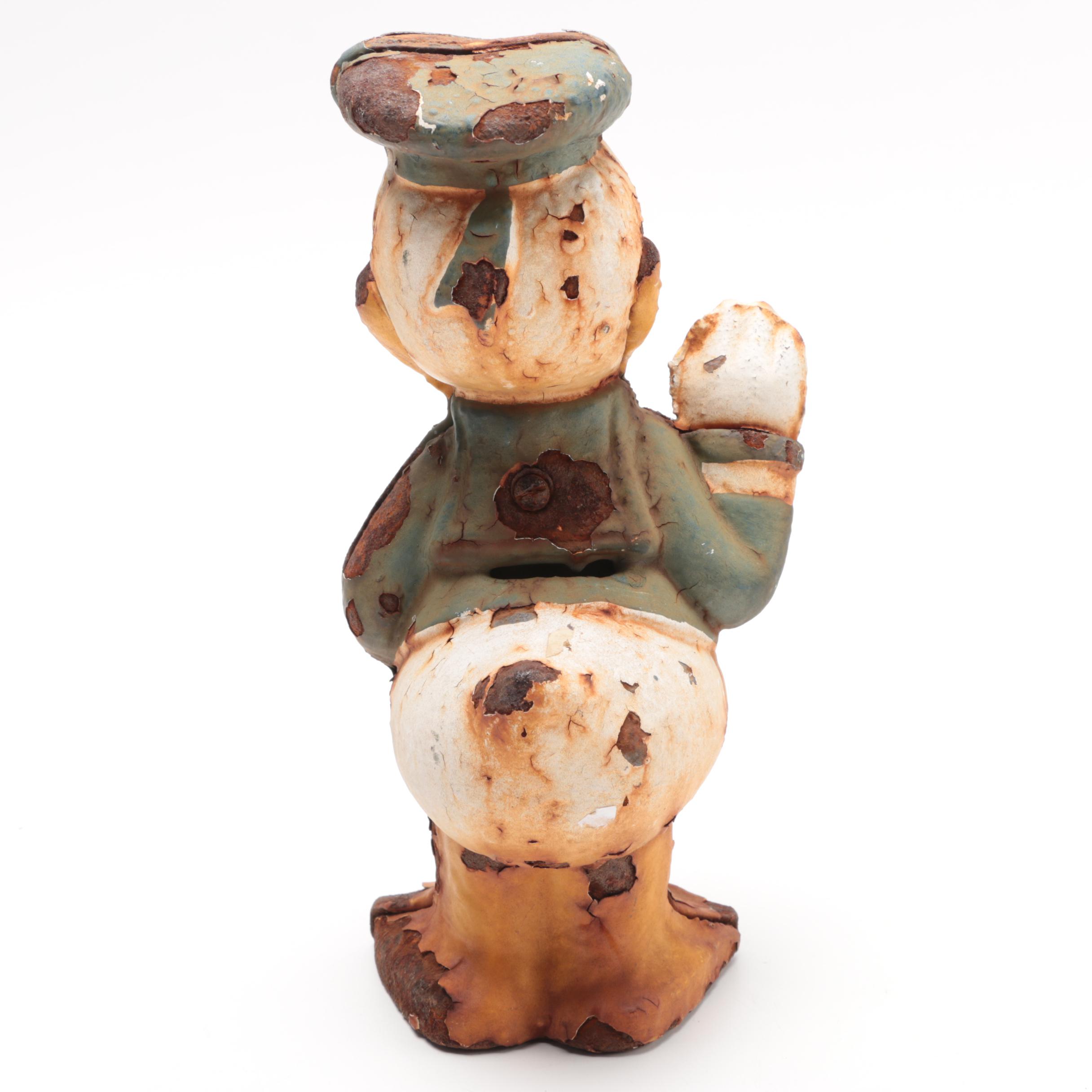 Cast Iron Donald Duck Bank