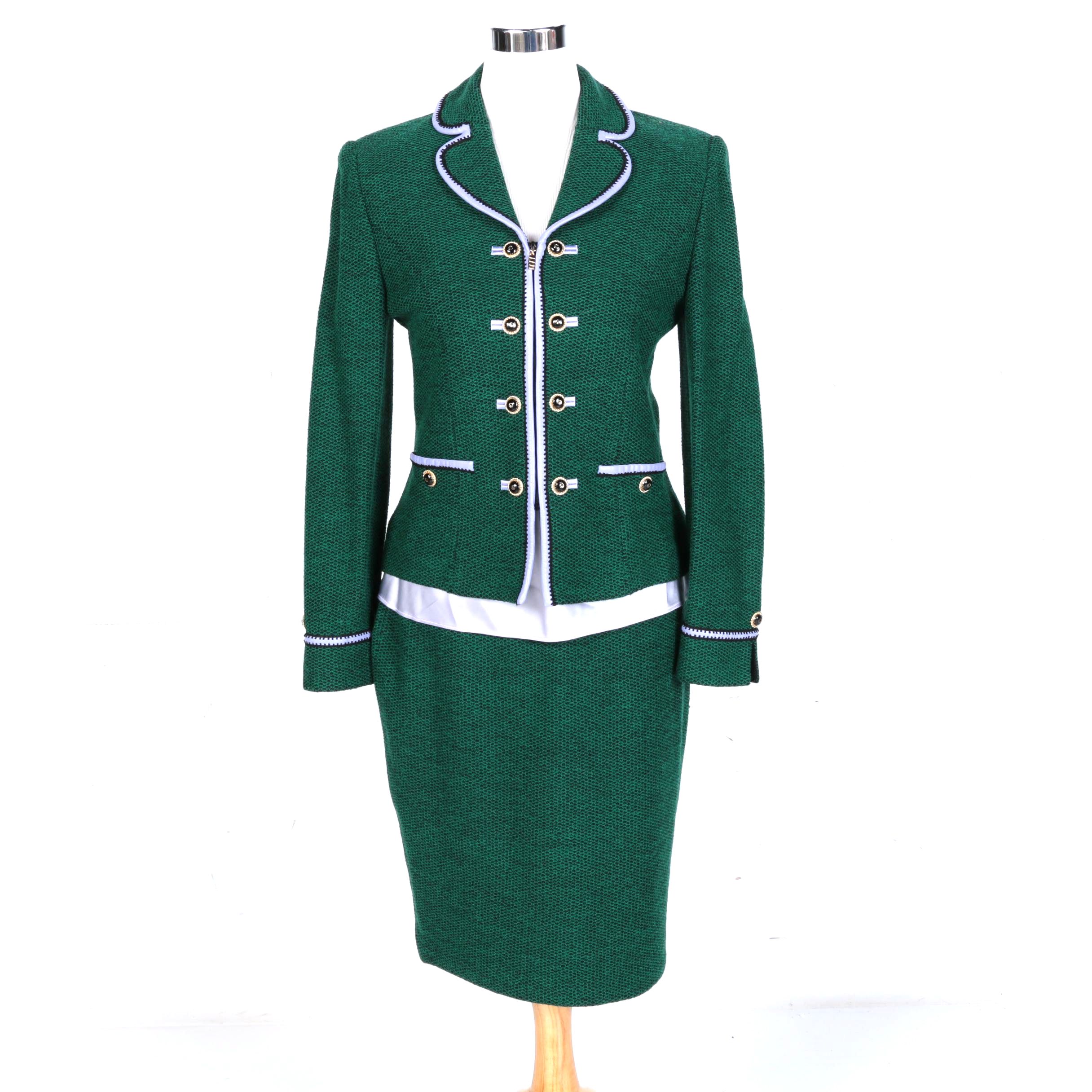 St. John Collection Blazer and Skirt Including Karen Kane Camisole