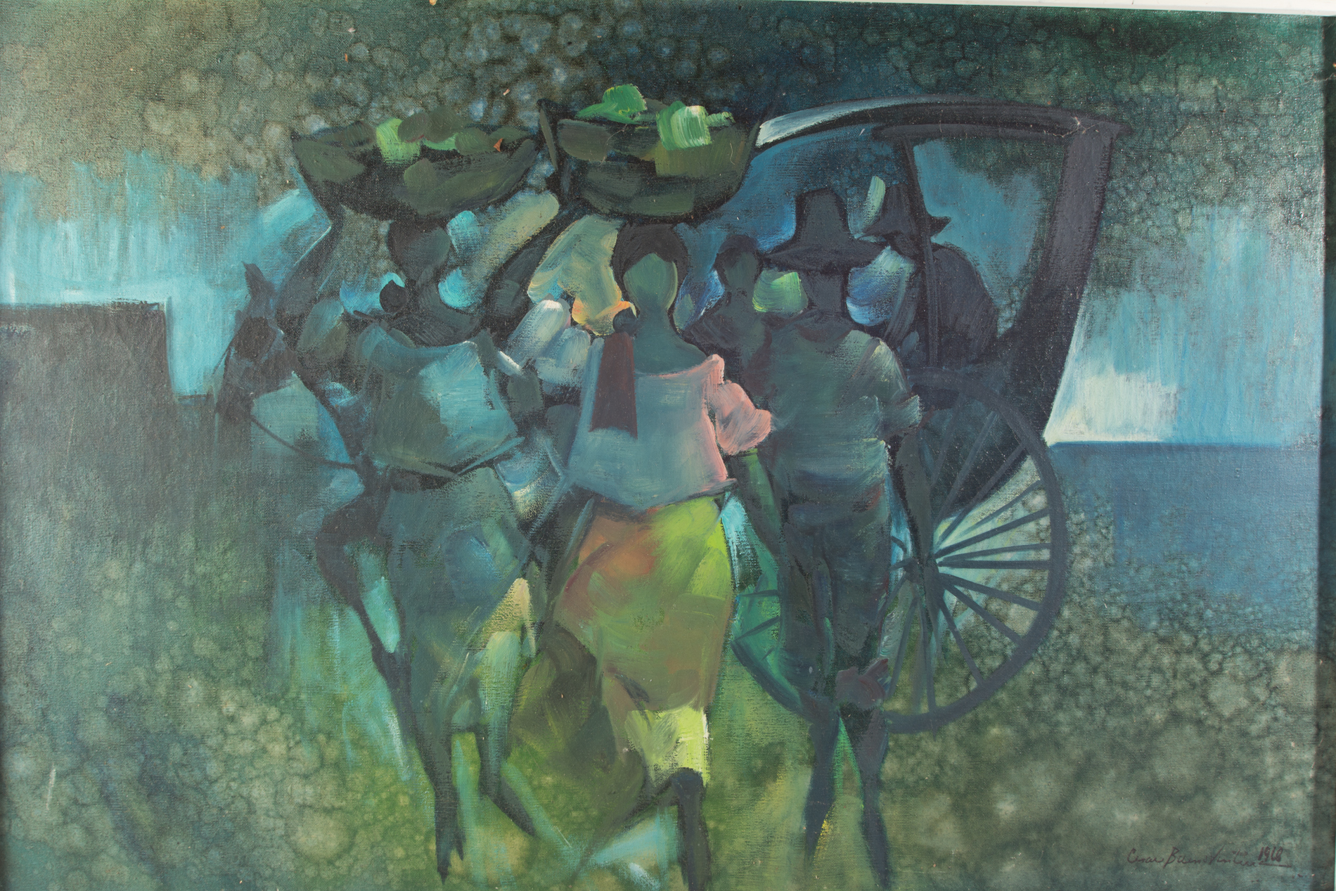 Cesar Buenaventura Original Oil on Canvas