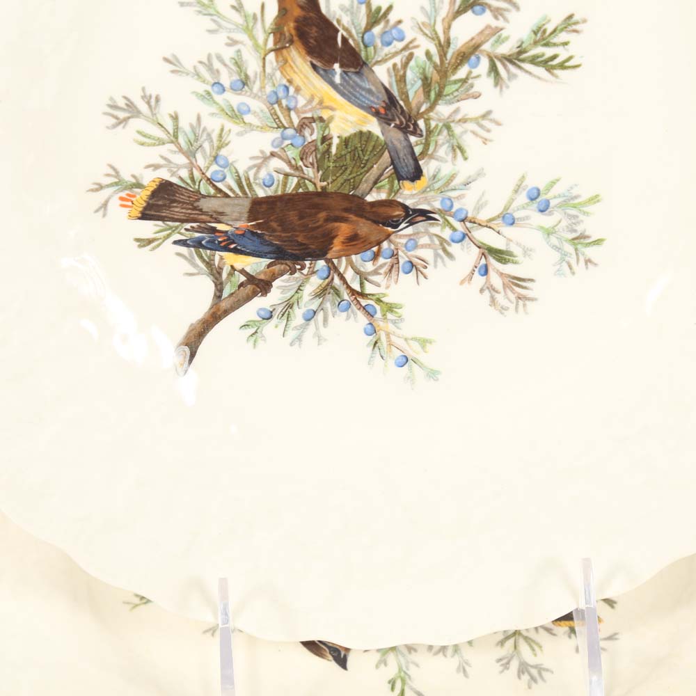 Alfred Meakin "Birds of America: Cedar Bird" Dinner Plates