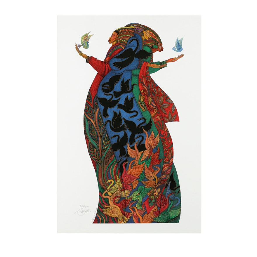 Charles Bibbs Limited Edition Offset Lithograph on Paper "The Gift V"