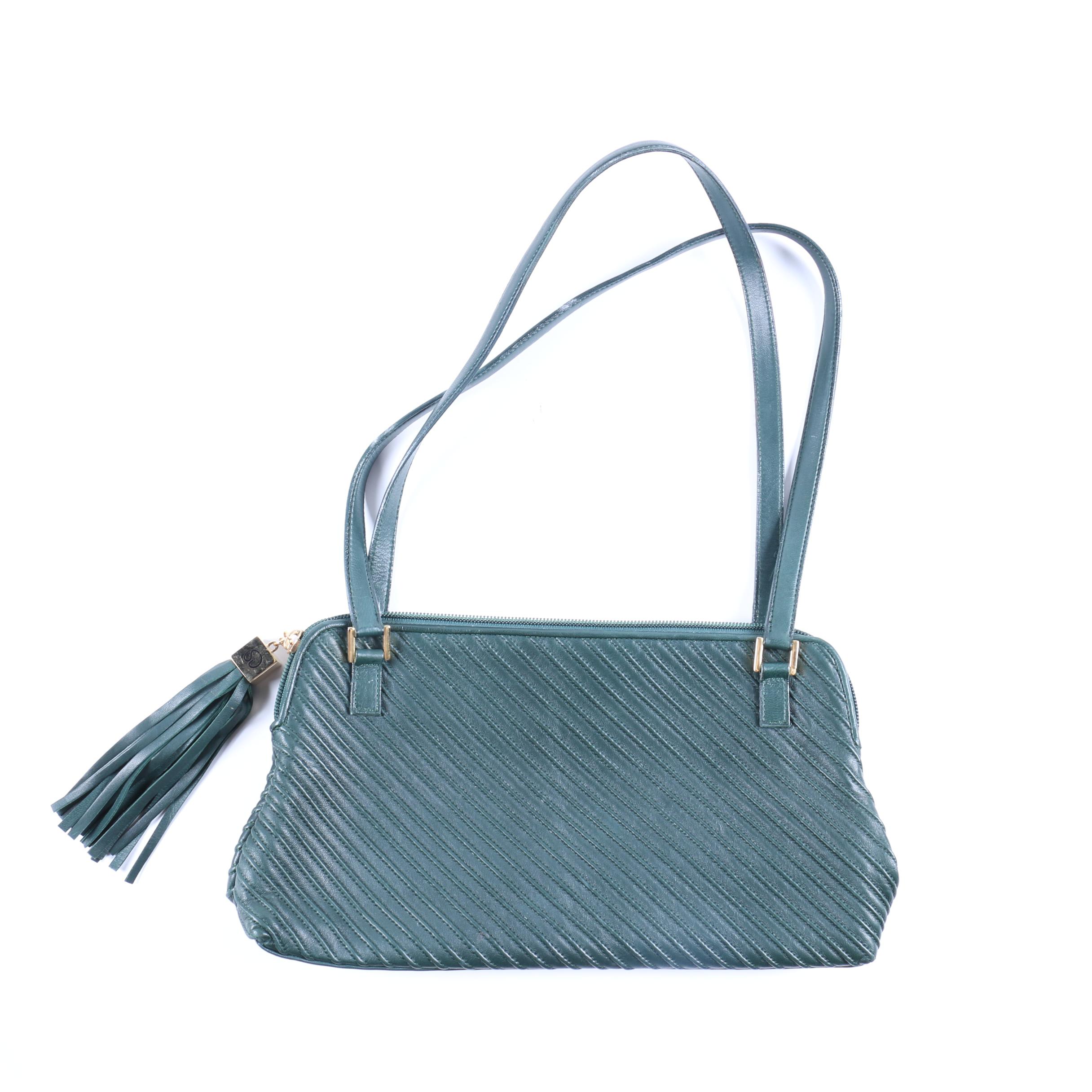 St. John Leather Shoulder Bag