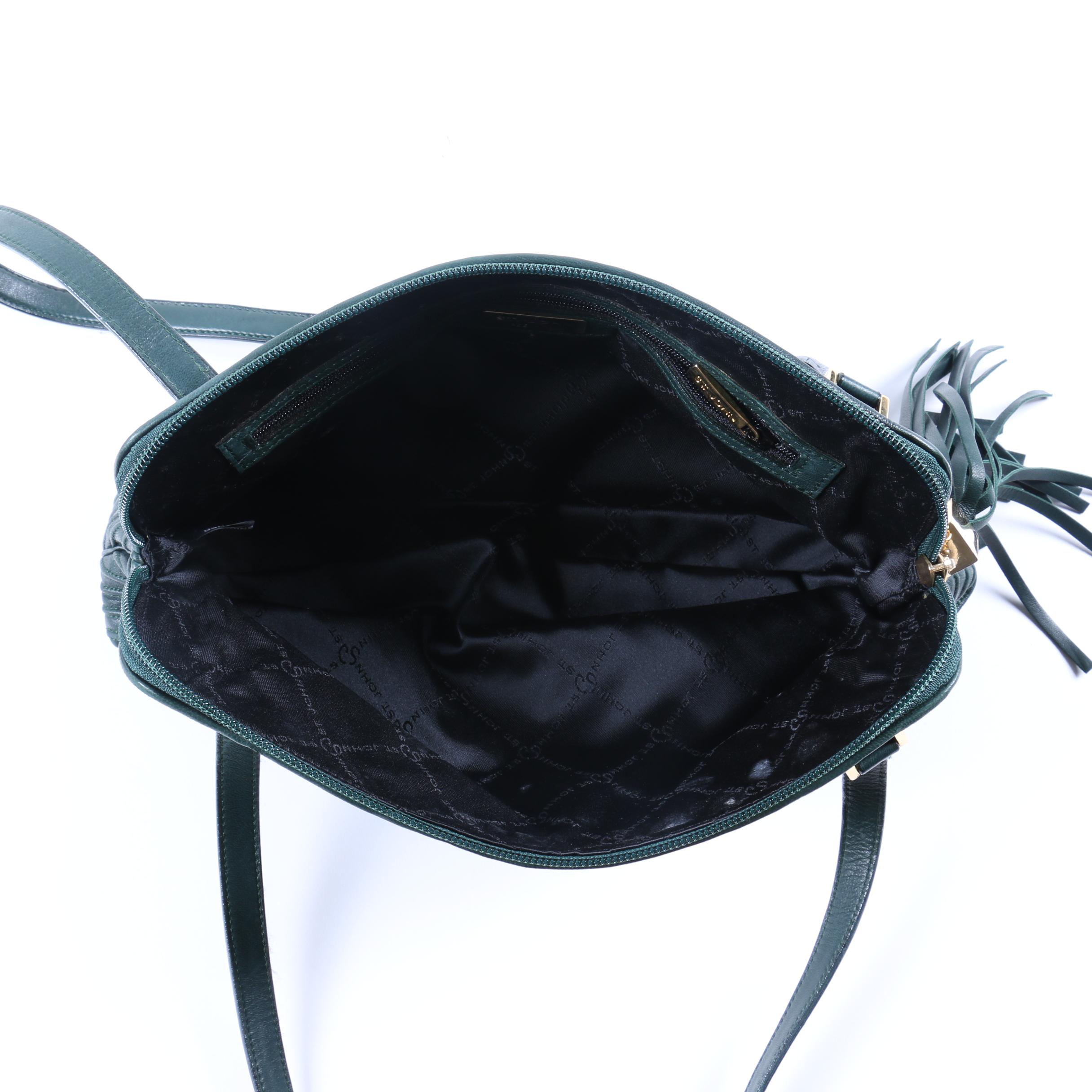 St. John Leather Shoulder Bag