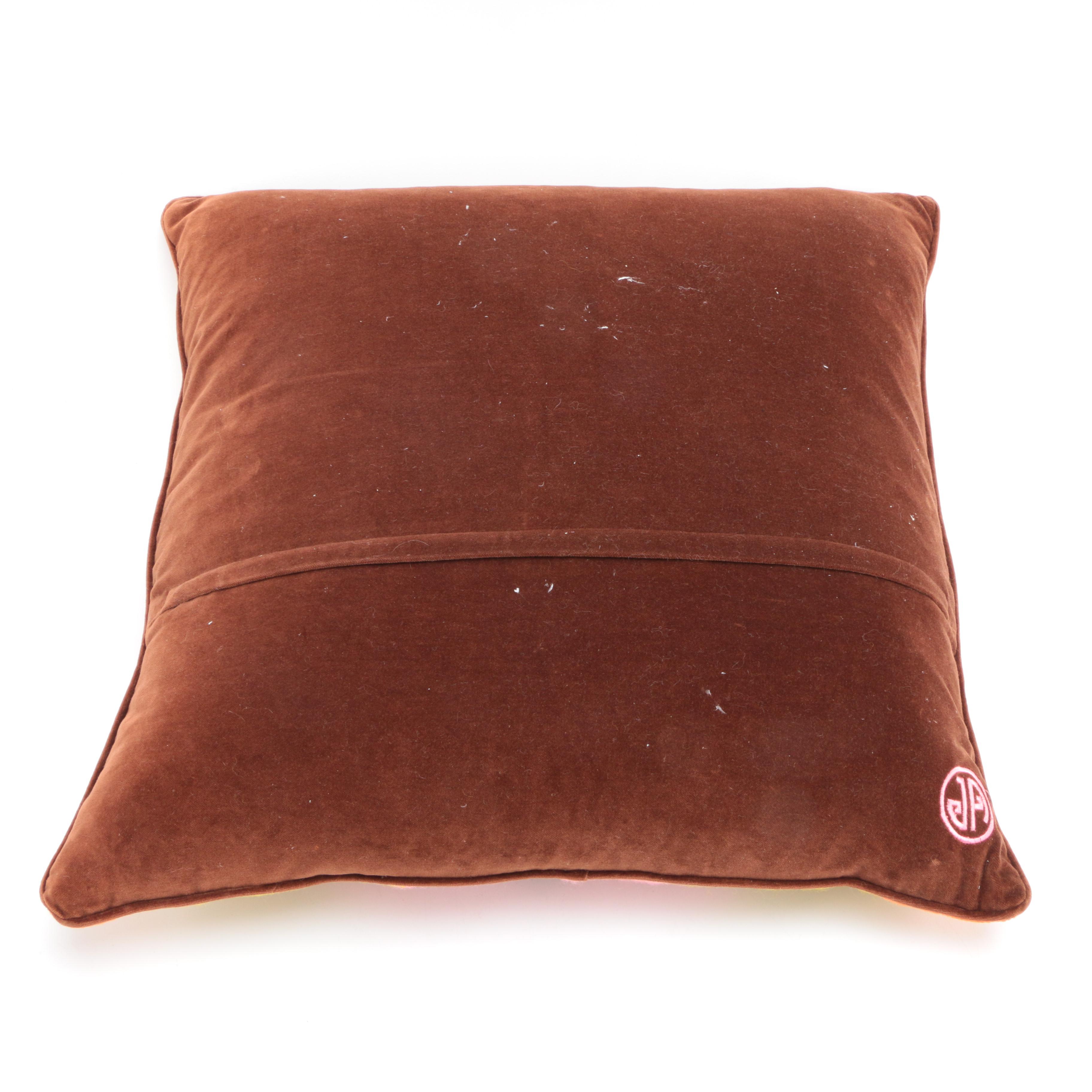 Jonathan Adler Needlepoint Throw Pillows EBTH