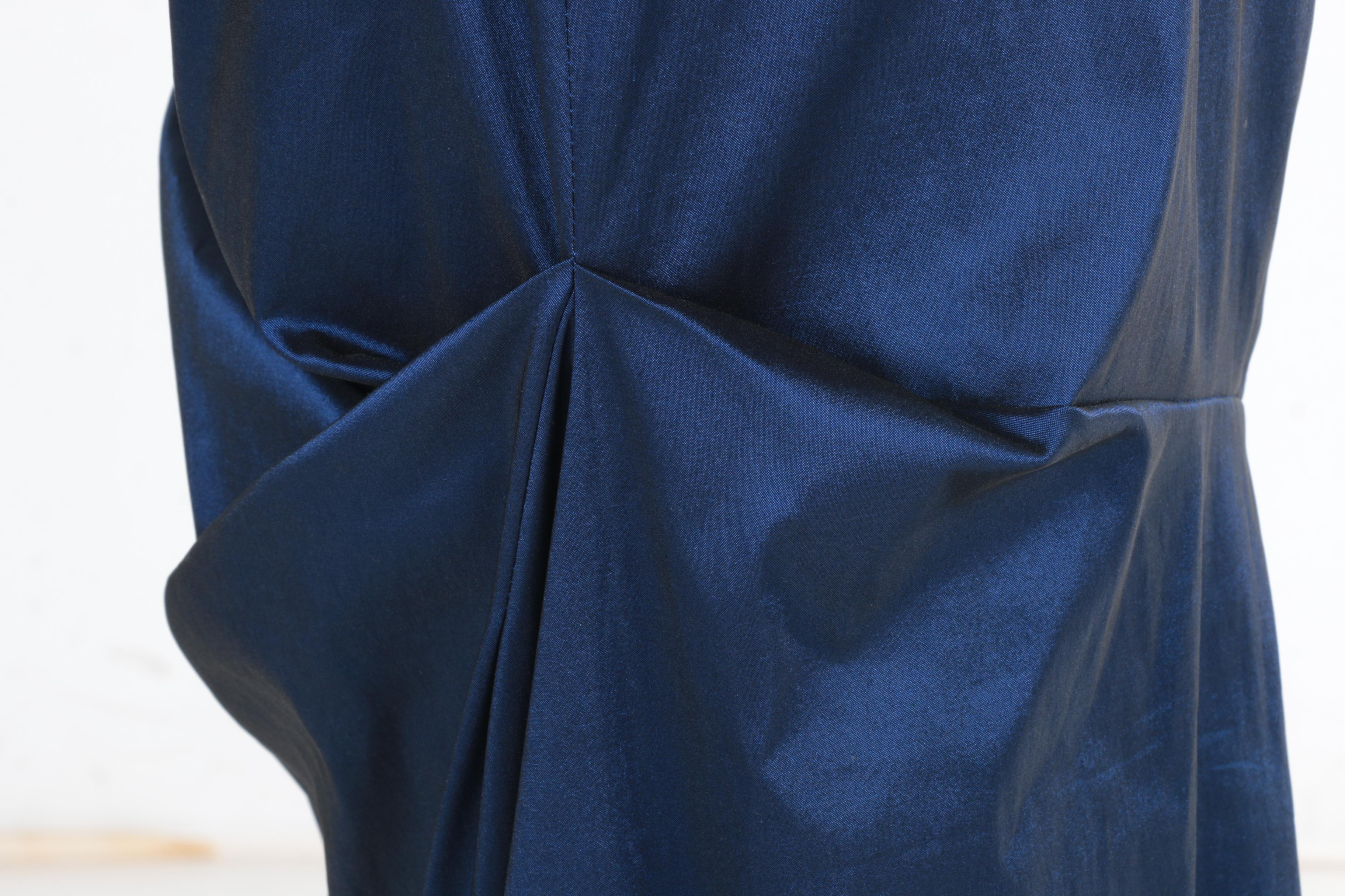 David Meister Ruched Evening Gown