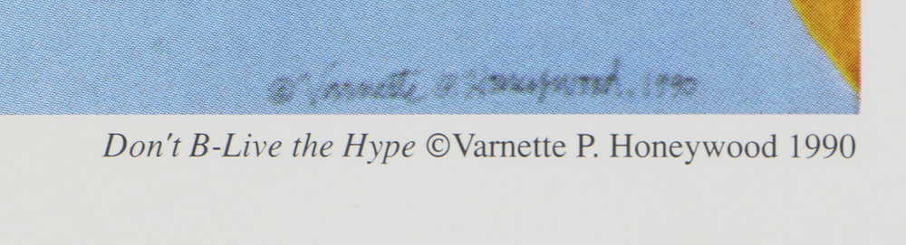 Varnette P. Honeywood Offset Lithograph Poster on Paper "Don't Believe The Hype"