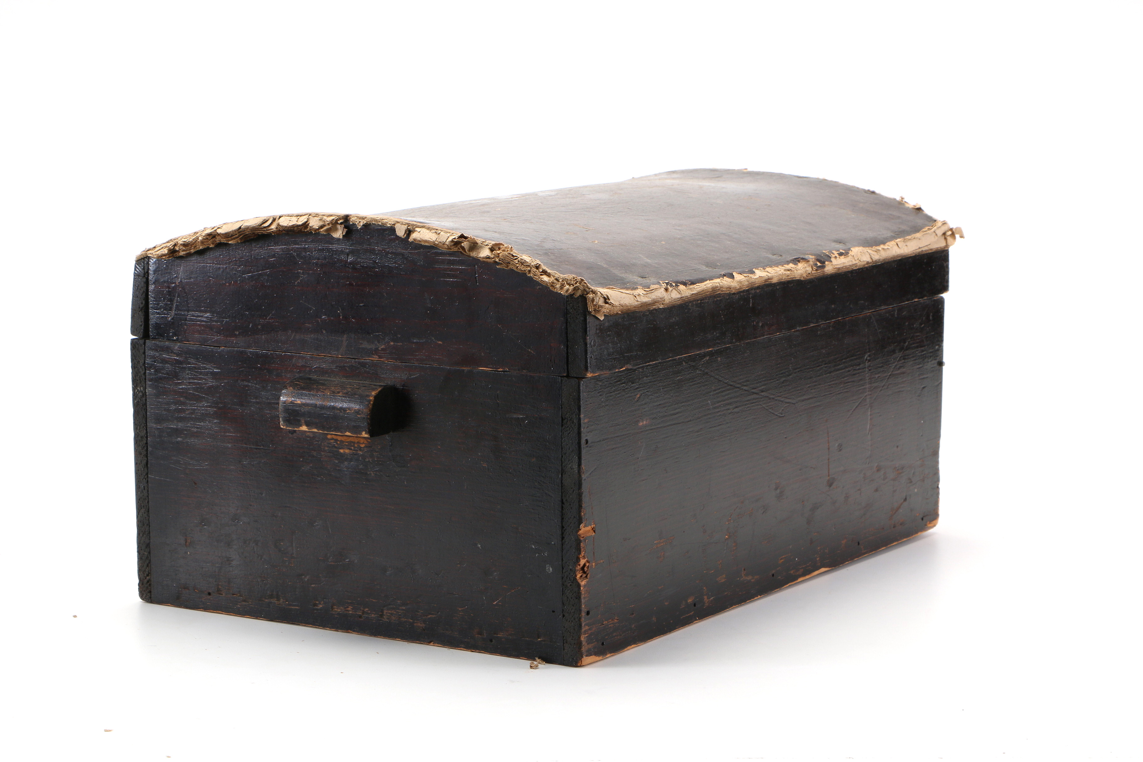 Miniature Chippendale Style Tea Table With Dome Top Trunk