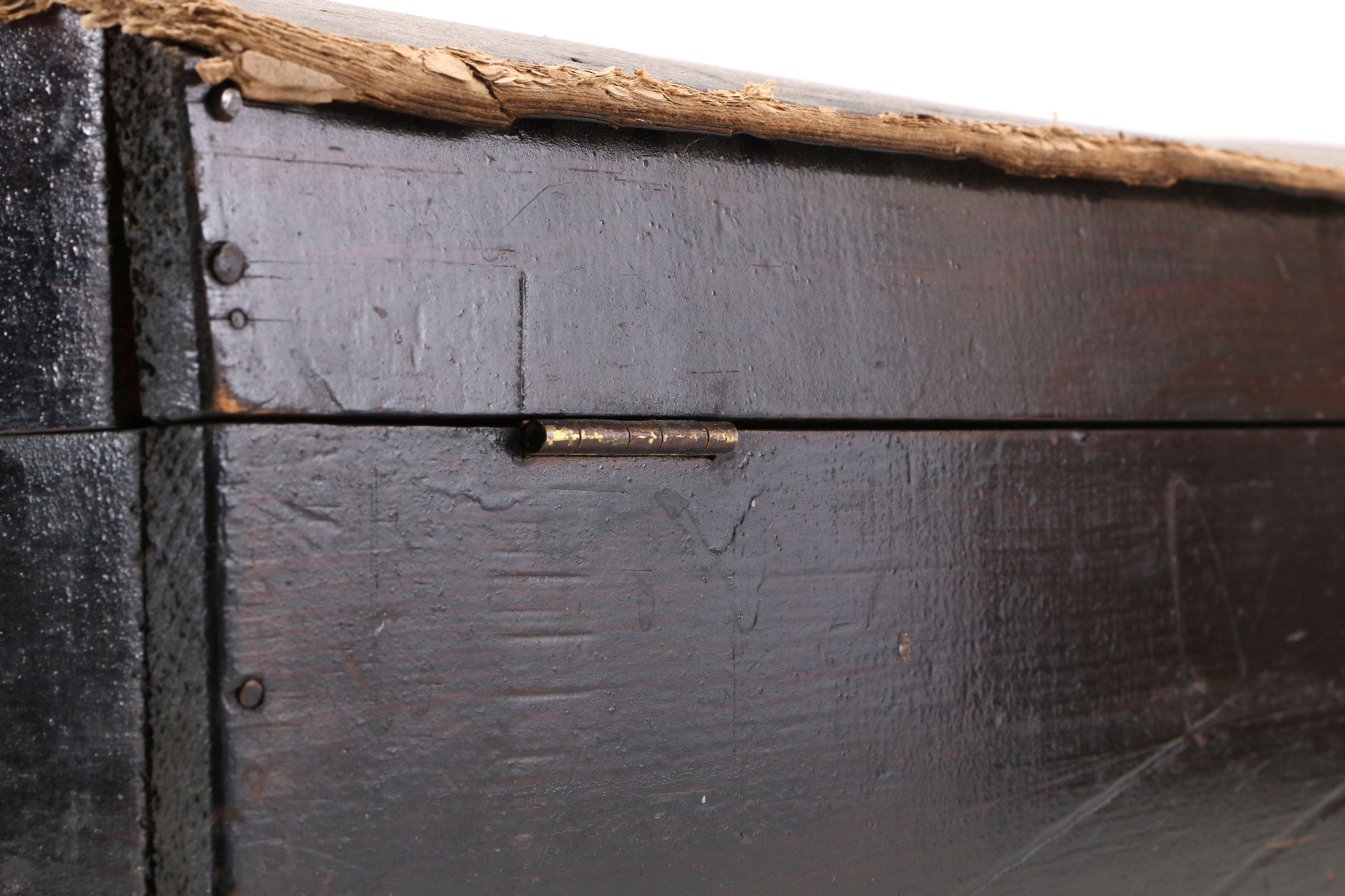 Miniature Chippendale Style Tea Table With Dome Top Trunk