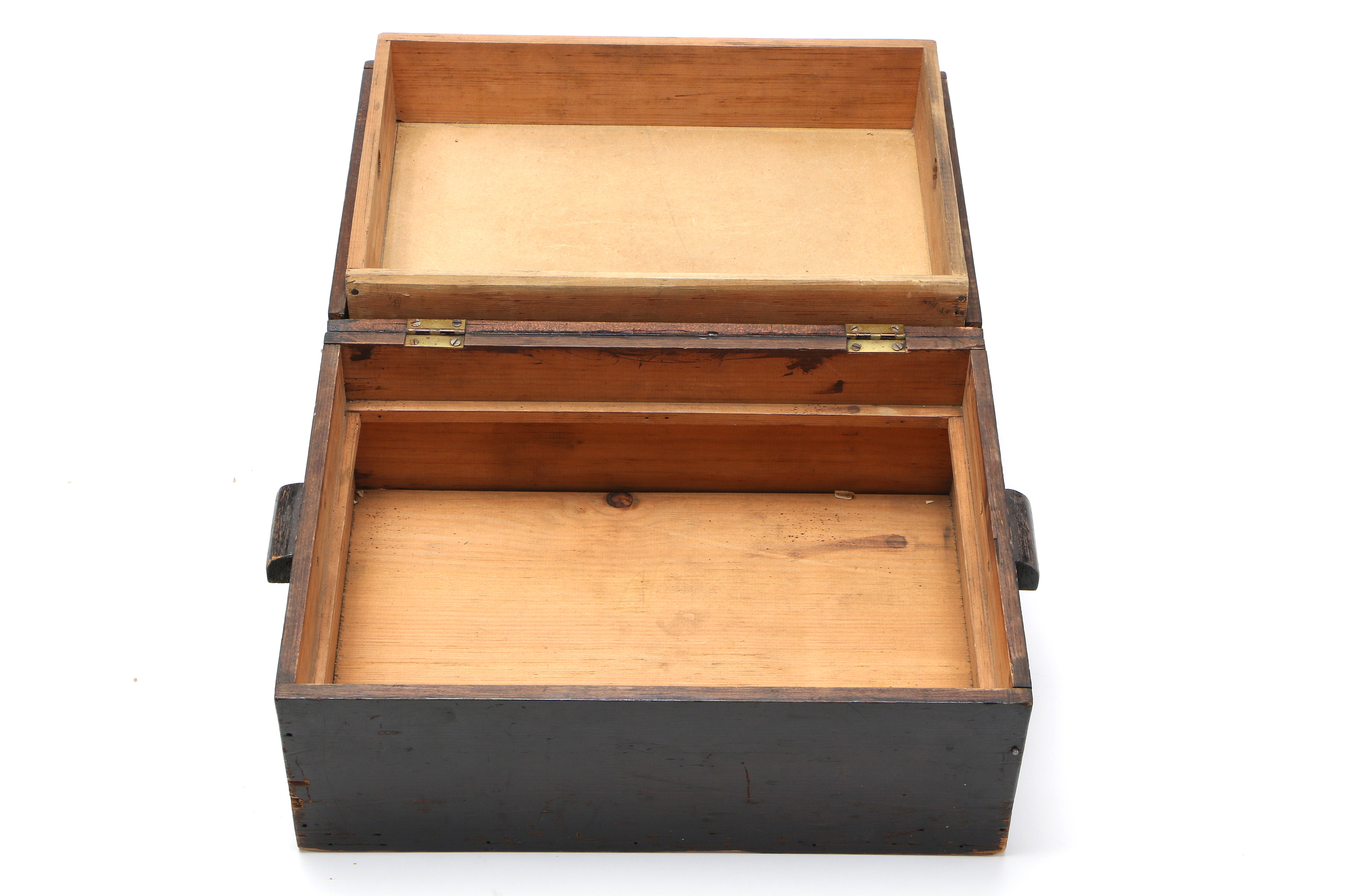 Miniature Chippendale Style Tea Table With Dome Top Trunk