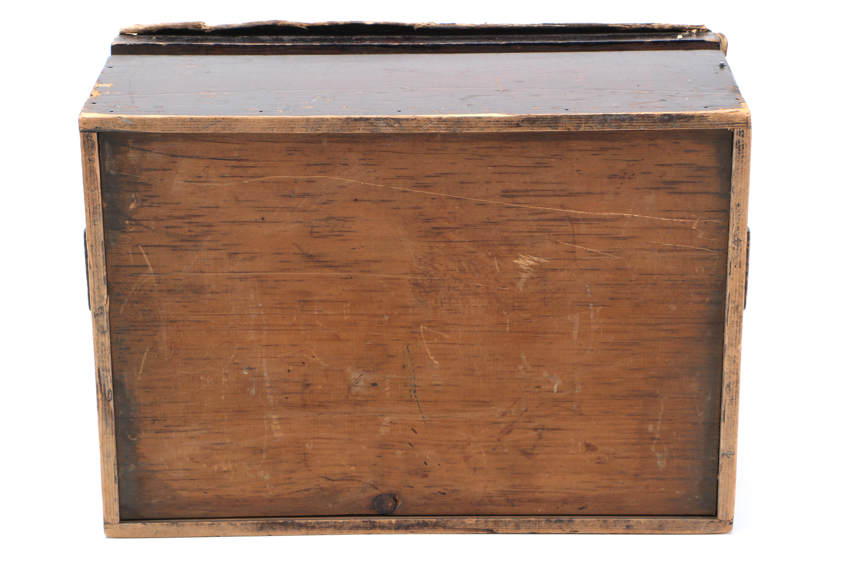 Miniature Chippendale Style Tea Table With Dome Top Trunk