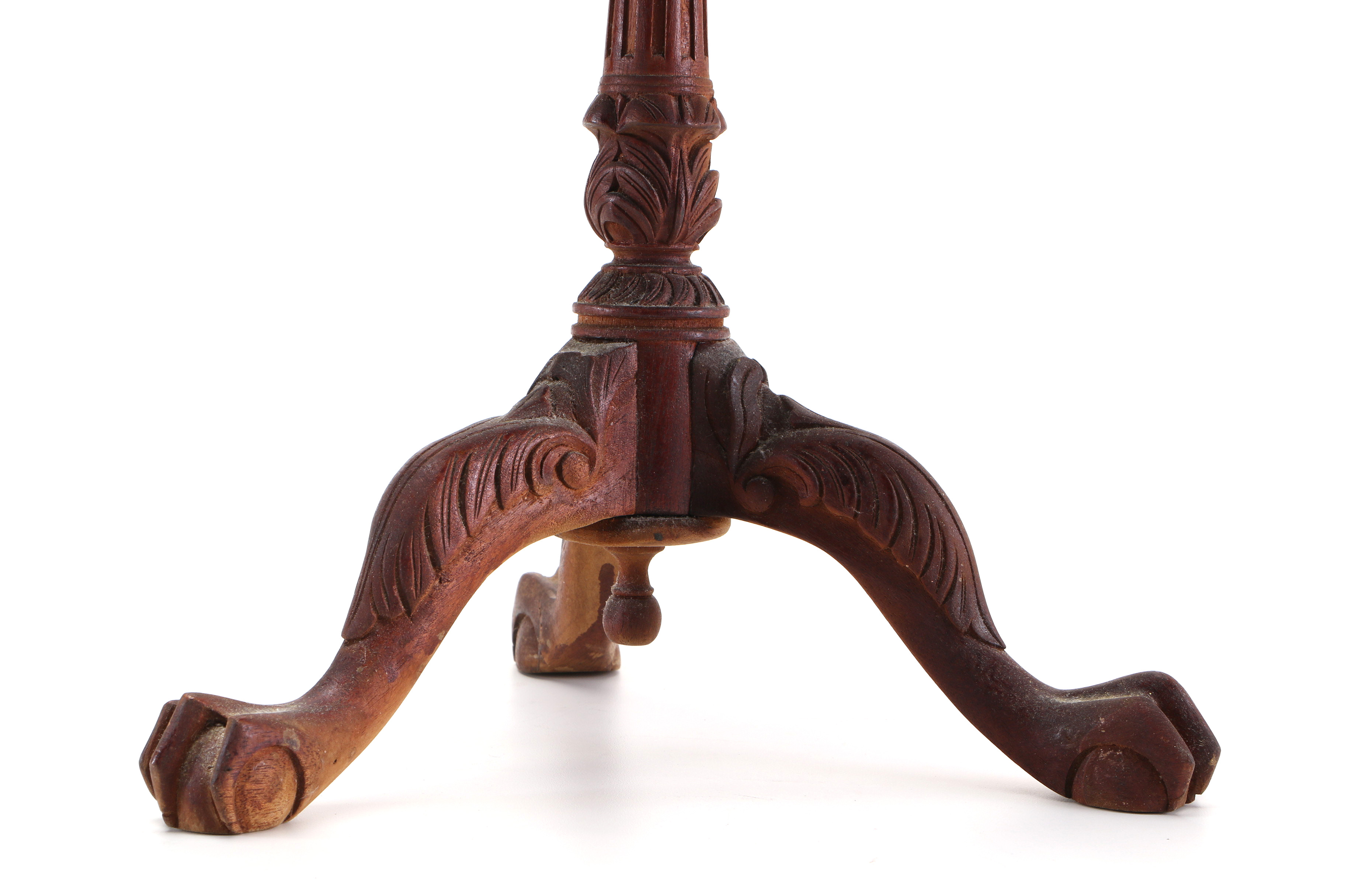 Miniature Chippendale Style Tea Table With Dome Top Trunk