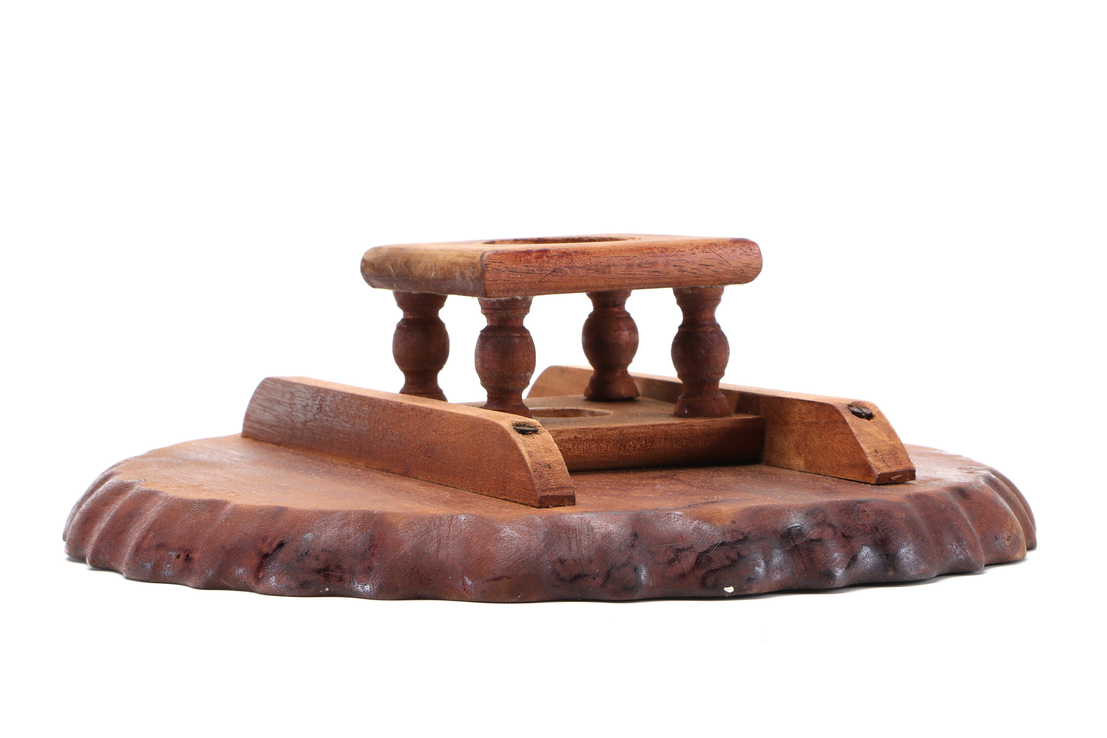 Miniature Chippendale Style Tea Table With Dome Top Trunk