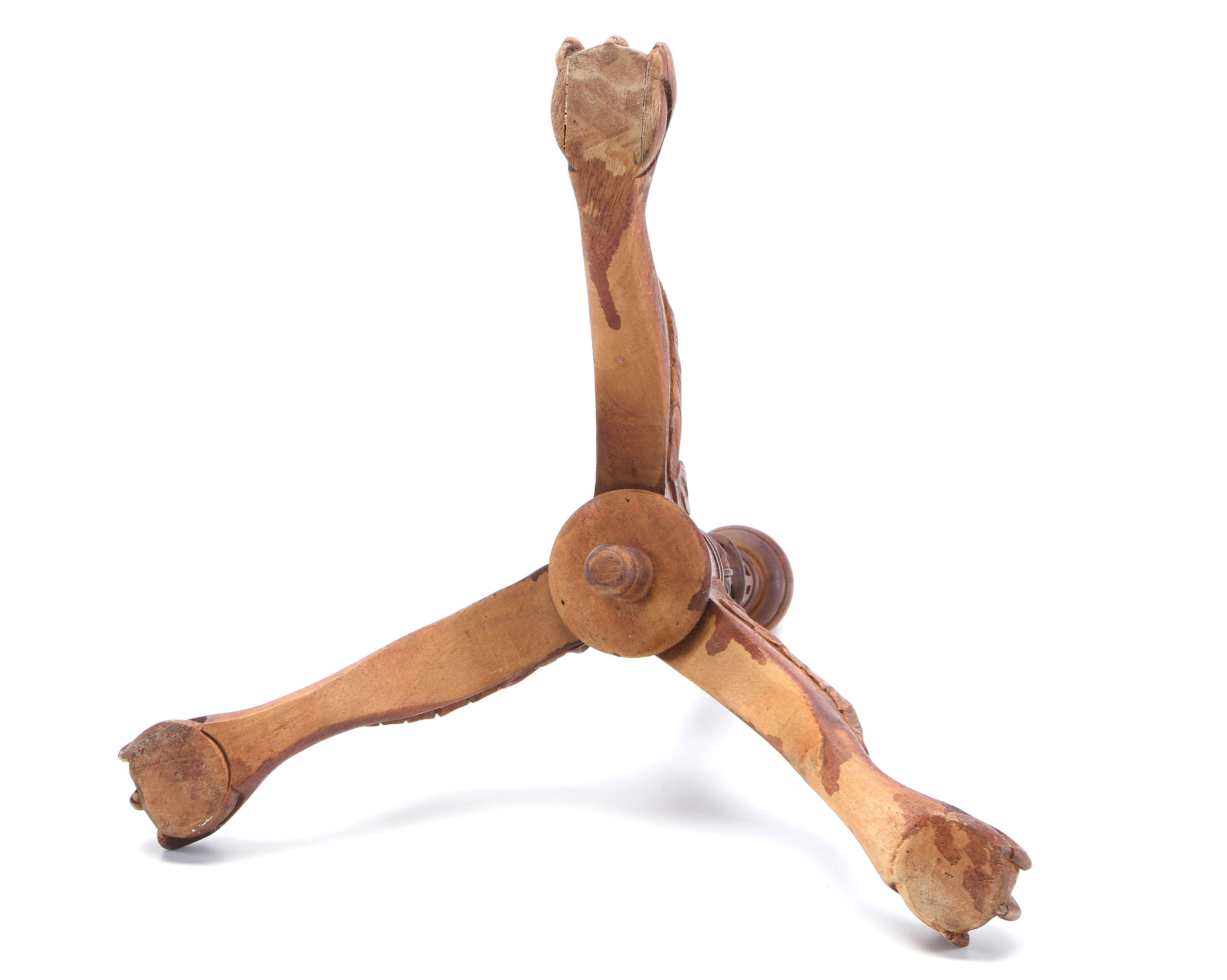 Miniature Chippendale Style Tea Table With Dome Top Trunk