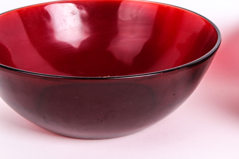 Anchor Hocking "Royal Ruby" Depression Glass Tableware