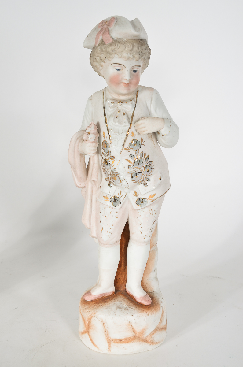Pair of Vintage Bisque Porcelain Figurines