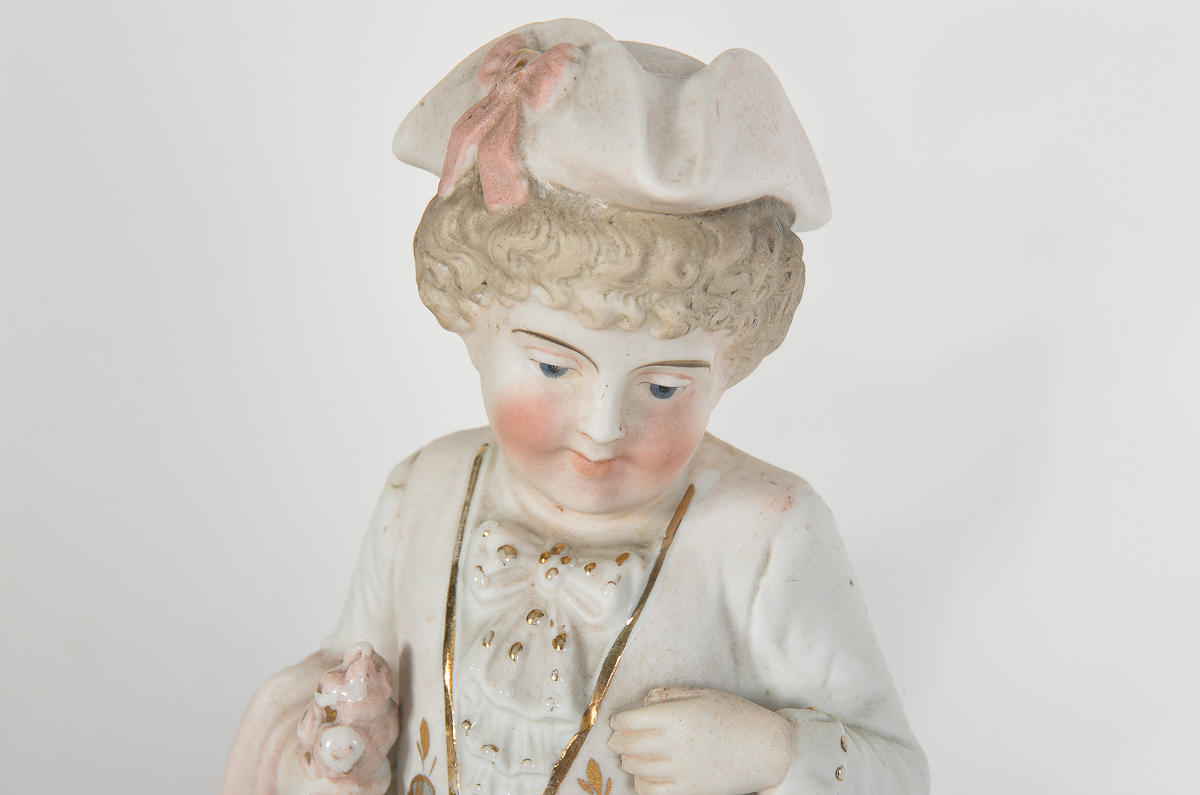 Pair of Vintage Bisque Porcelain Figurines