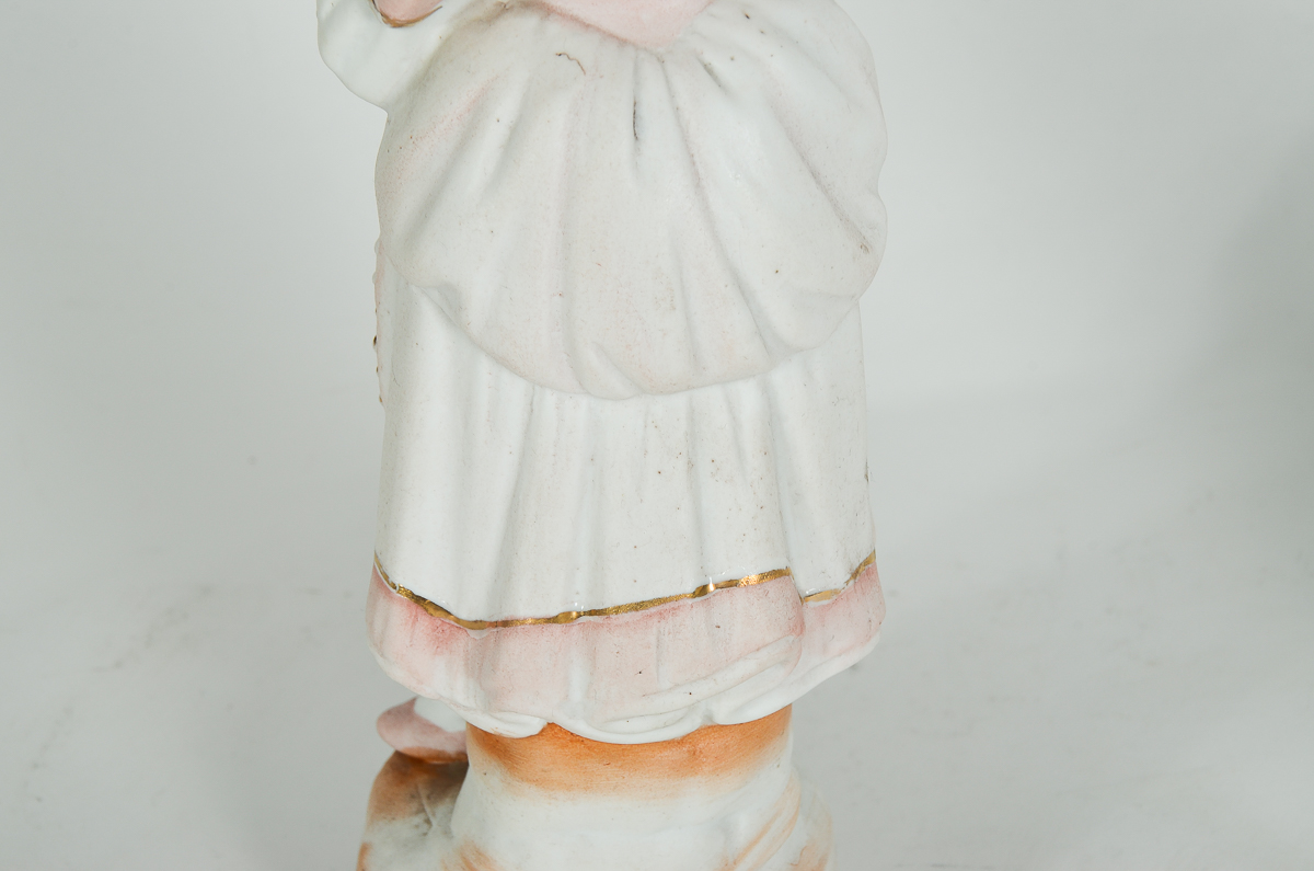 Pair of Vintage Bisque Porcelain Figurines