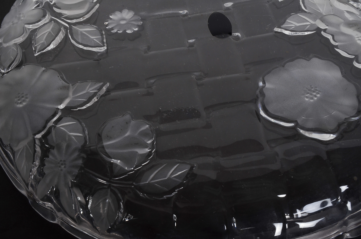 Vintage Frosted Crystal Clear Studios Bowl