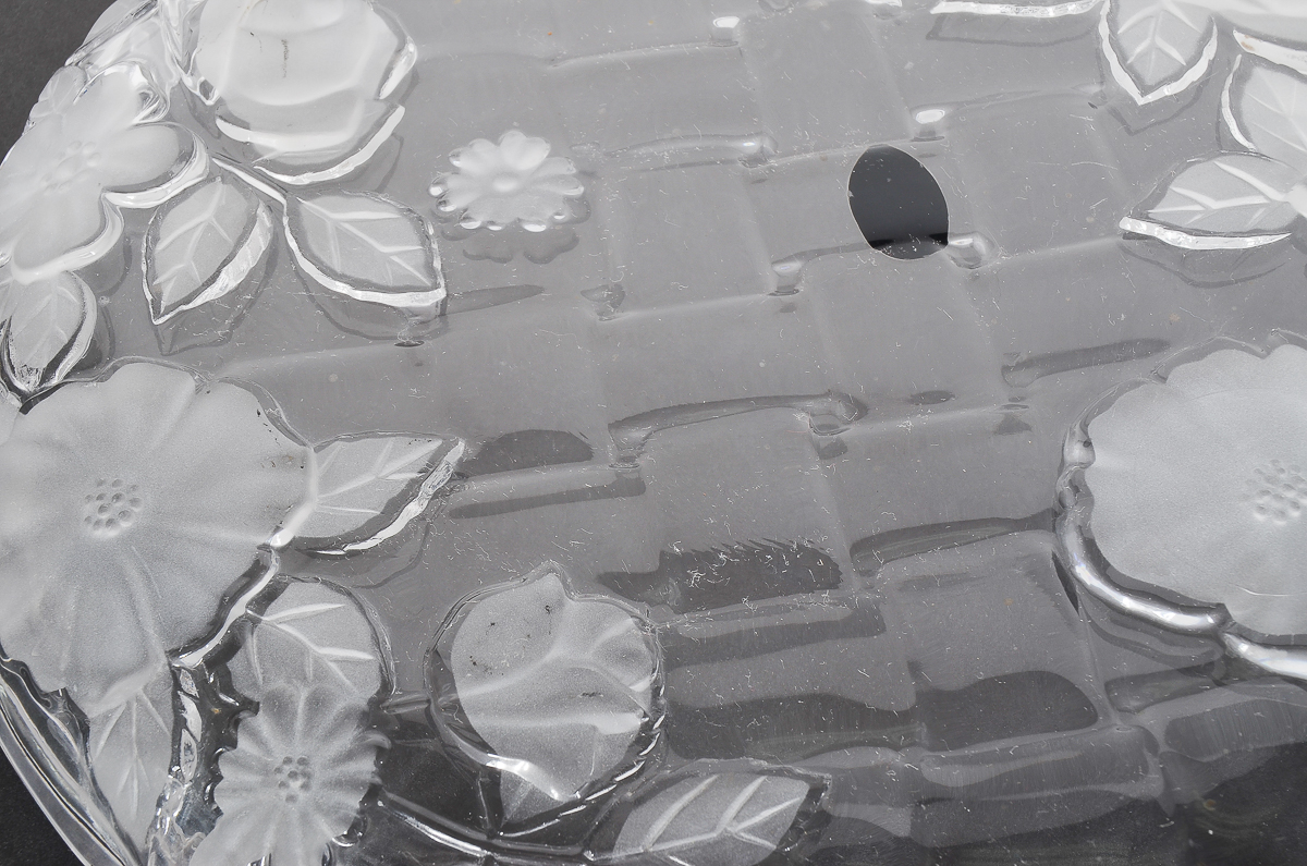 Vintage Frosted Crystal Clear Studios Bowl