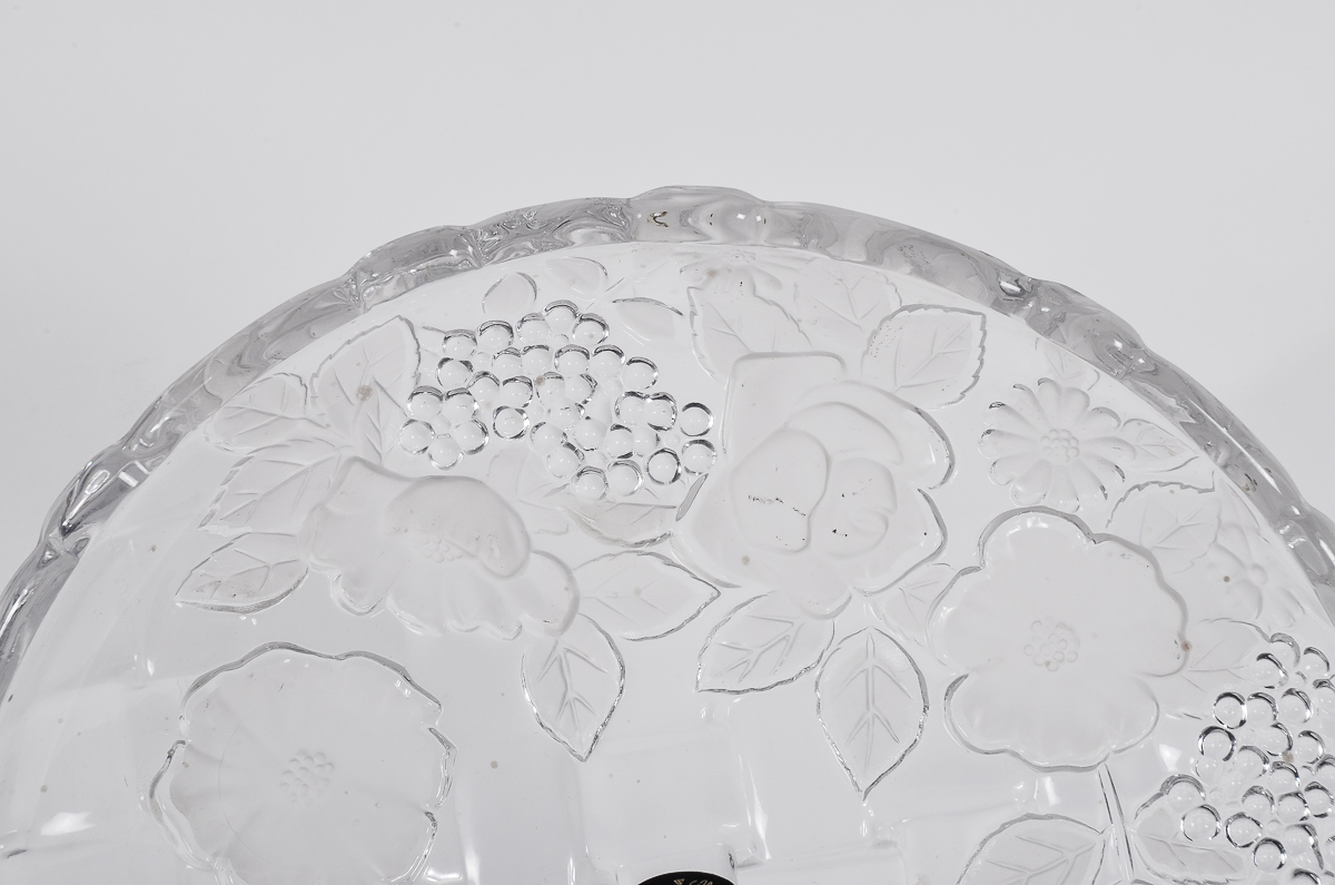 Vintage Frosted Crystal Clear Studios Bowl