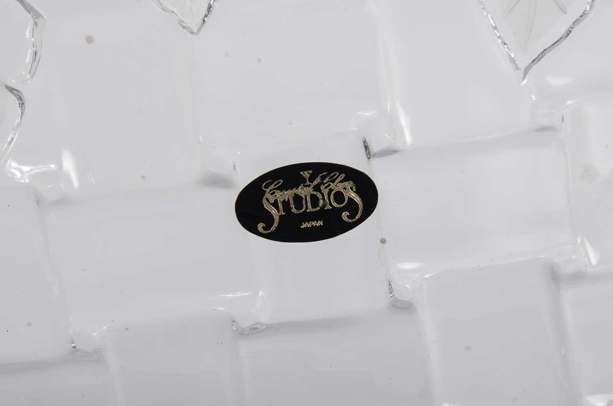 Vintage Frosted Crystal Clear Studios Bowl