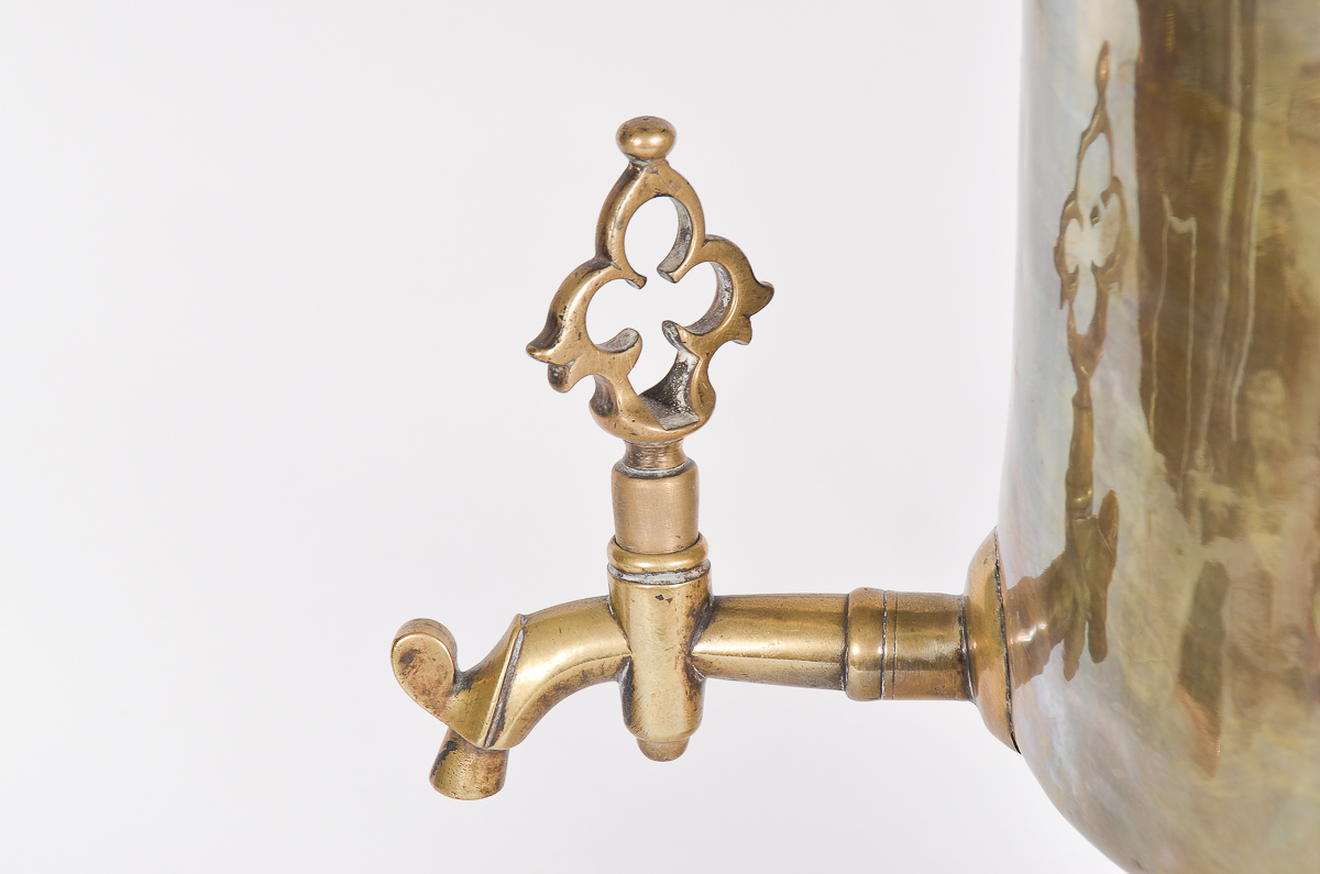 Antique Russian Imperial Brass Samovar