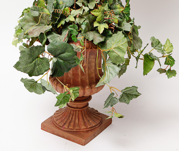 Faux Topiary and Planter