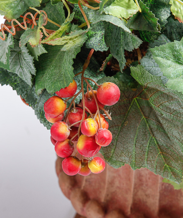 Faux Topiary and Planter