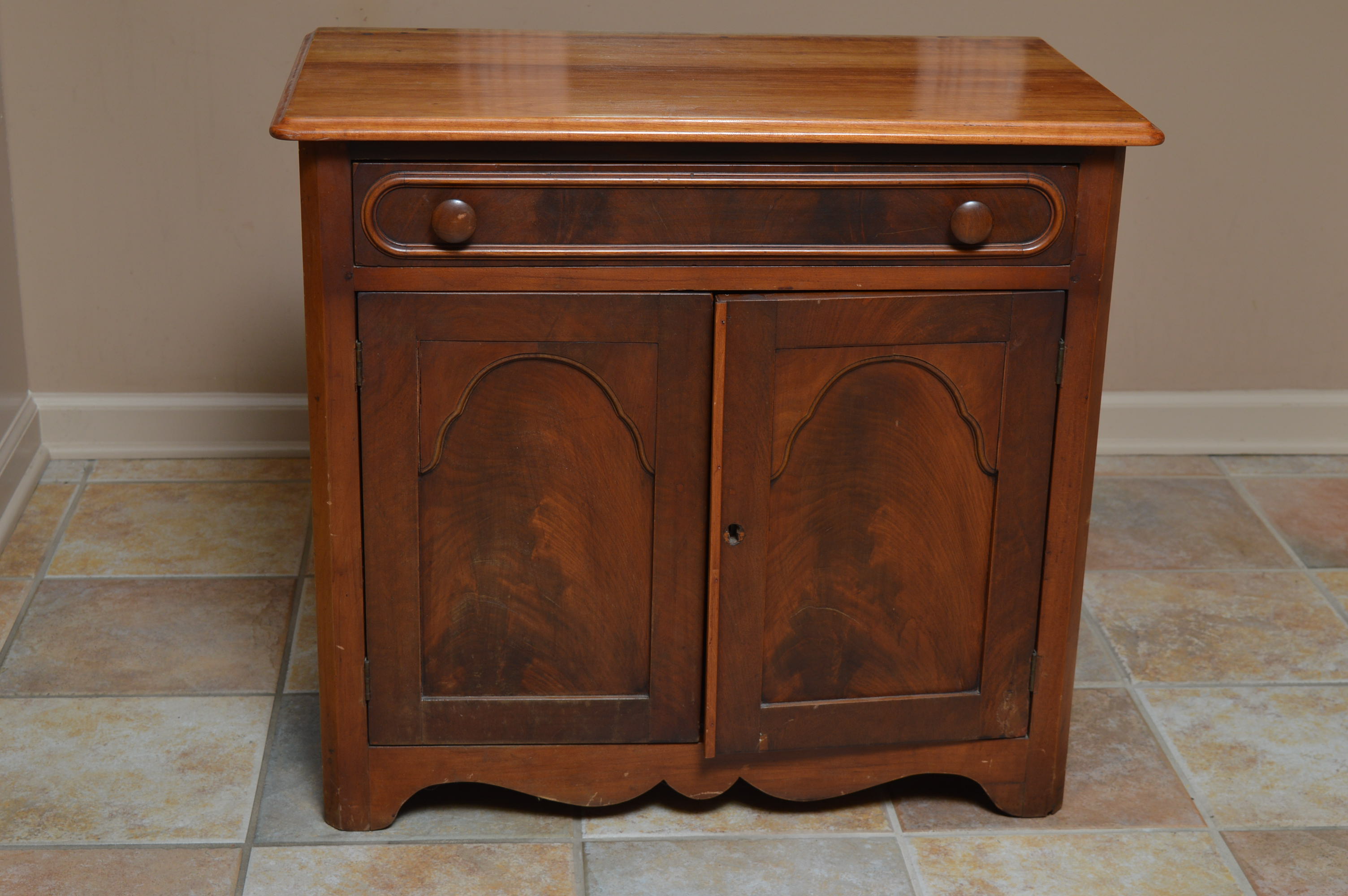 Vintage Mahogany Record Cabinet