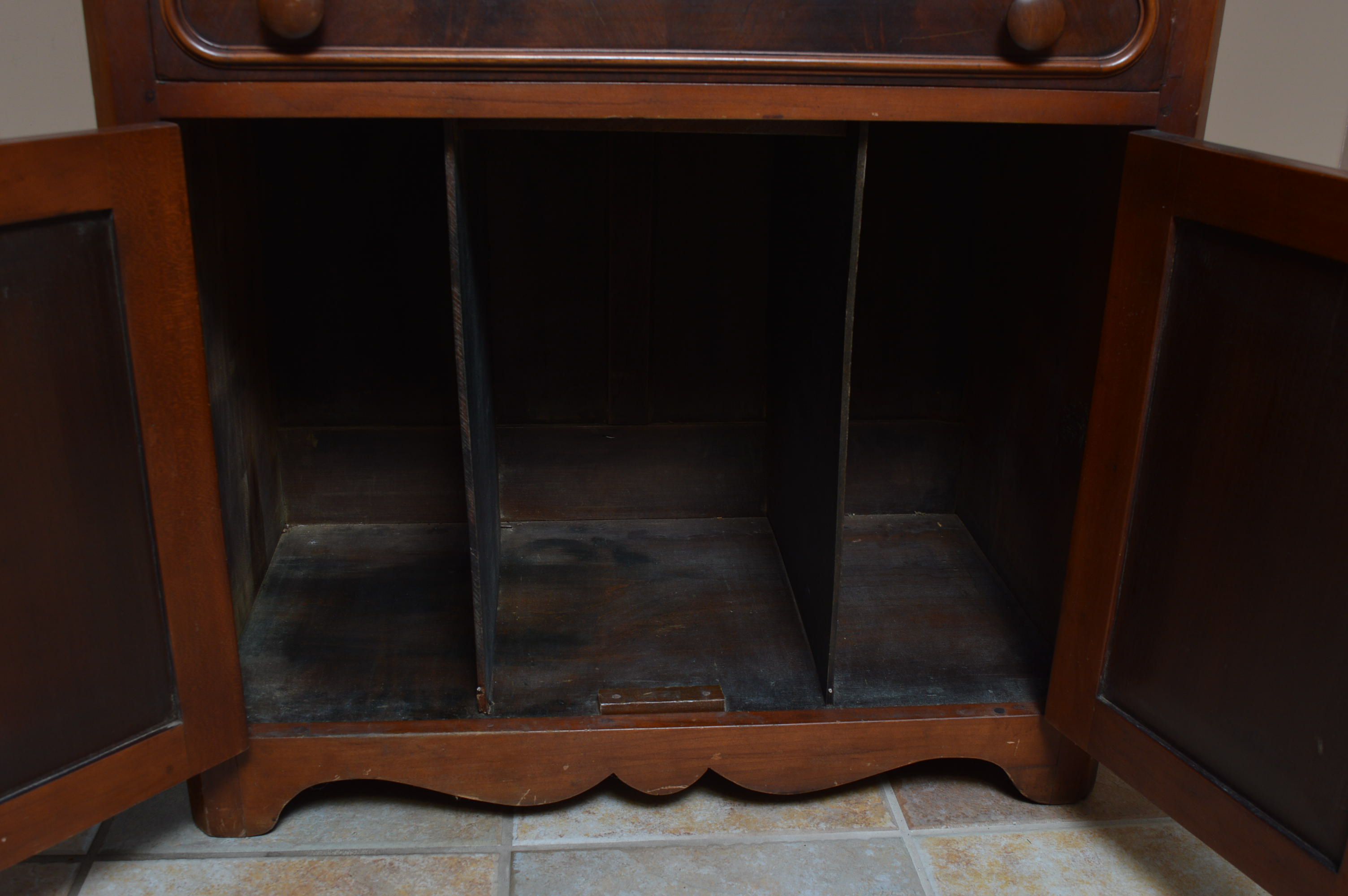 Vintage Mahogany Record Cabinet