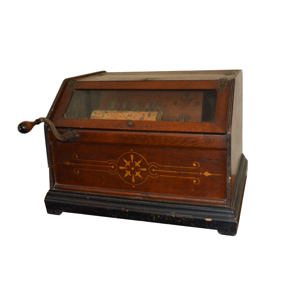 1880s Hand-Cranked Concert Roller Organ