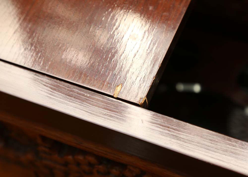 Asian Style Relief-Carved Wet Bar Cabinet