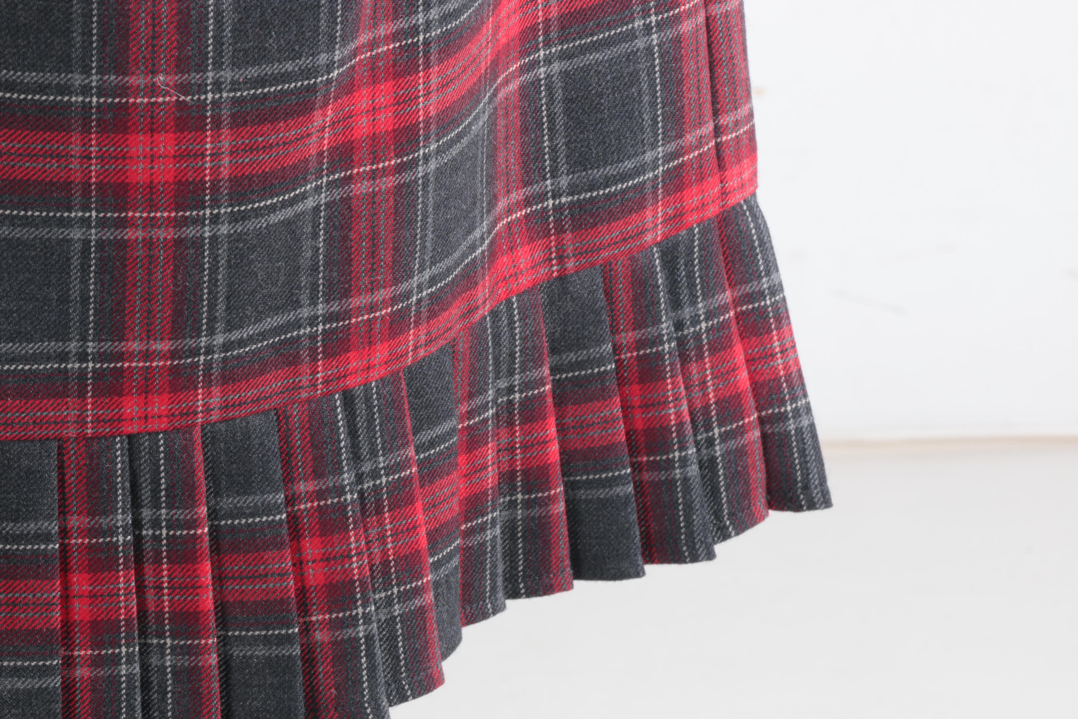 Pendelton Petite Plaid Wool Skirt