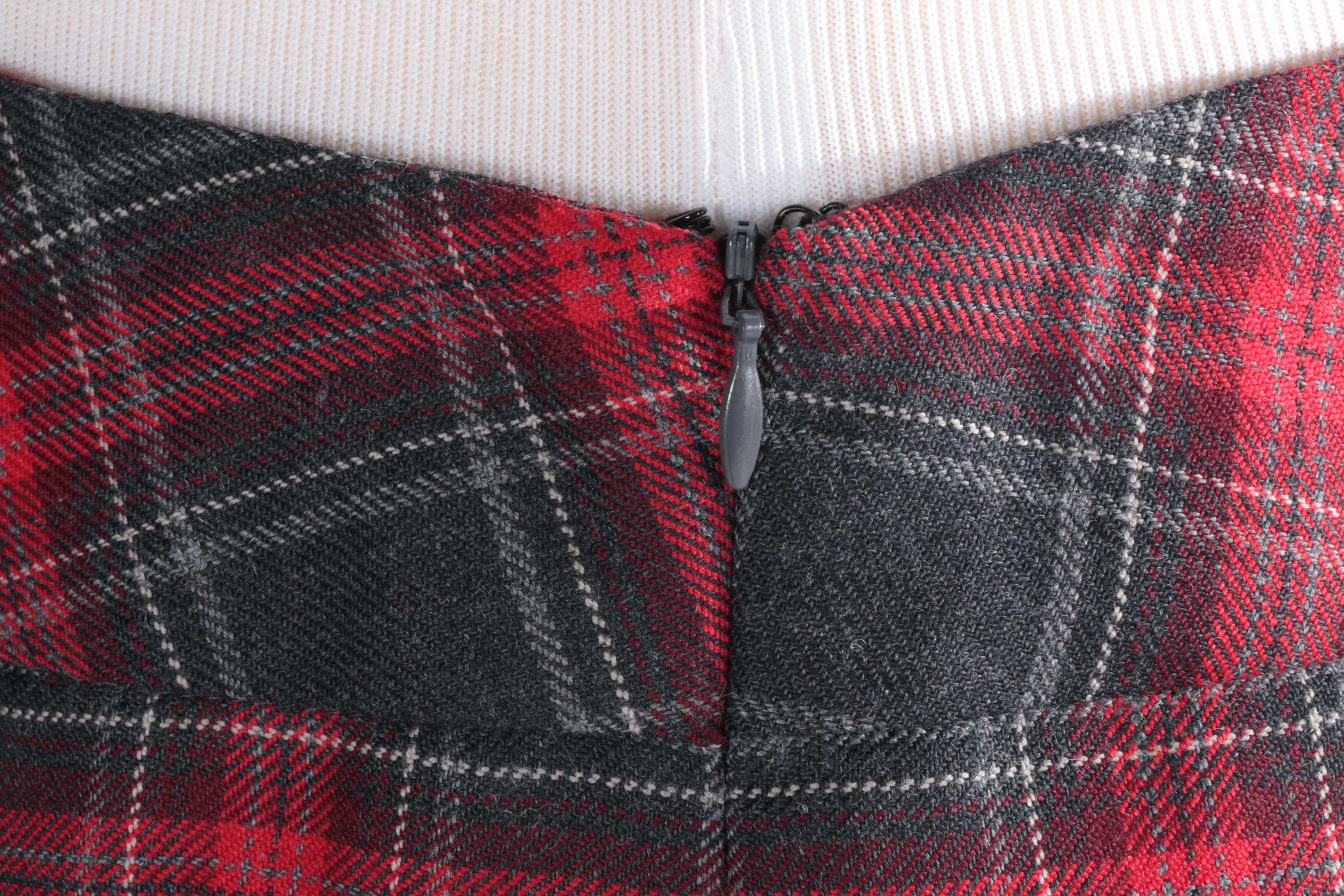 Pendelton Petite Plaid Wool Skirt