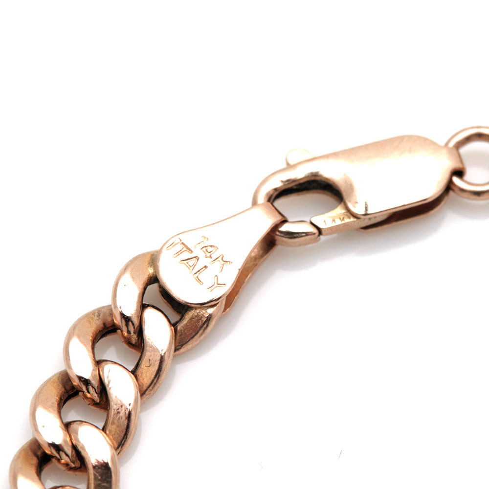 Aurafin 14K Yellow Gold Figaro Chain Bracelet