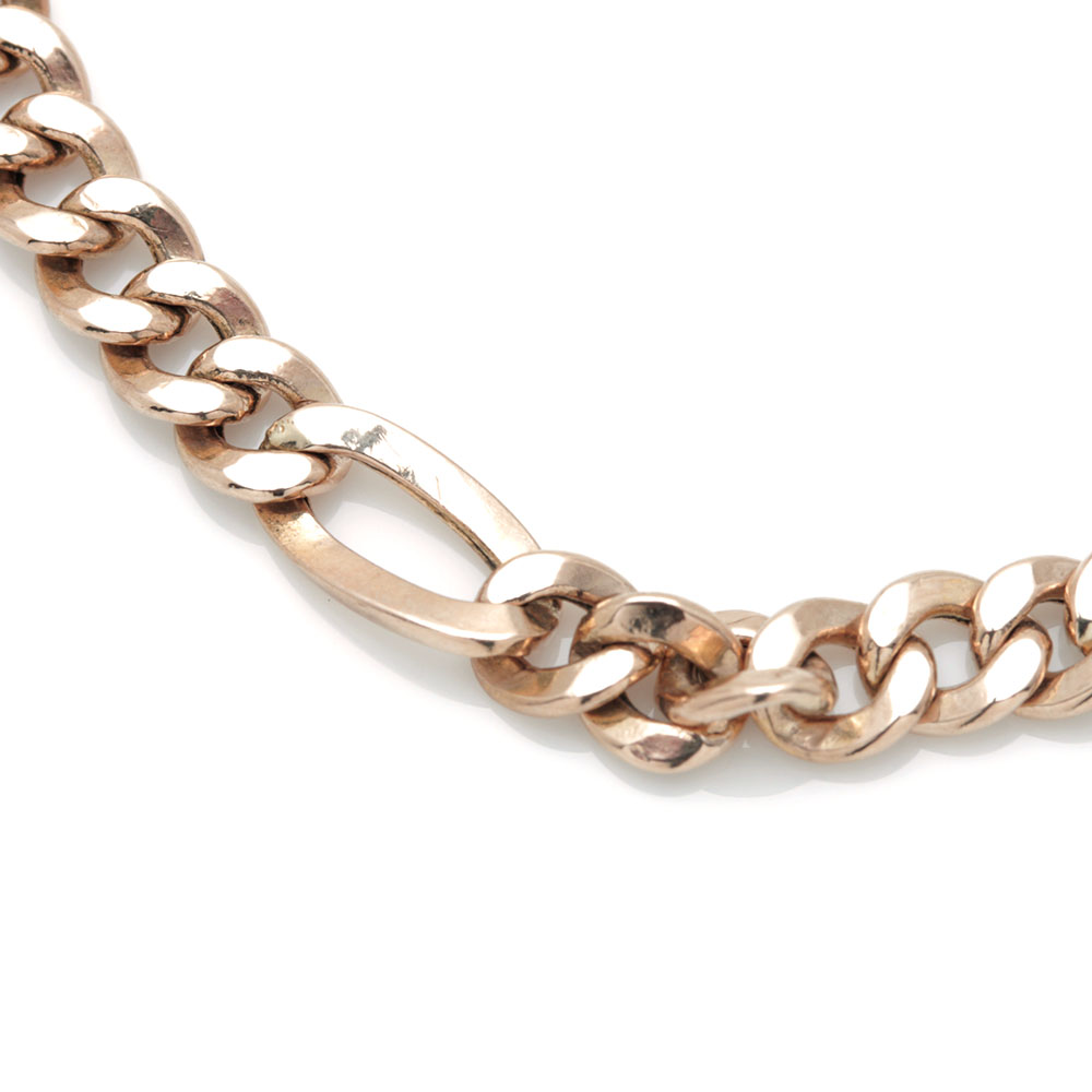 Aurafin 14K Yellow Gold Figaro Chain Bracelet