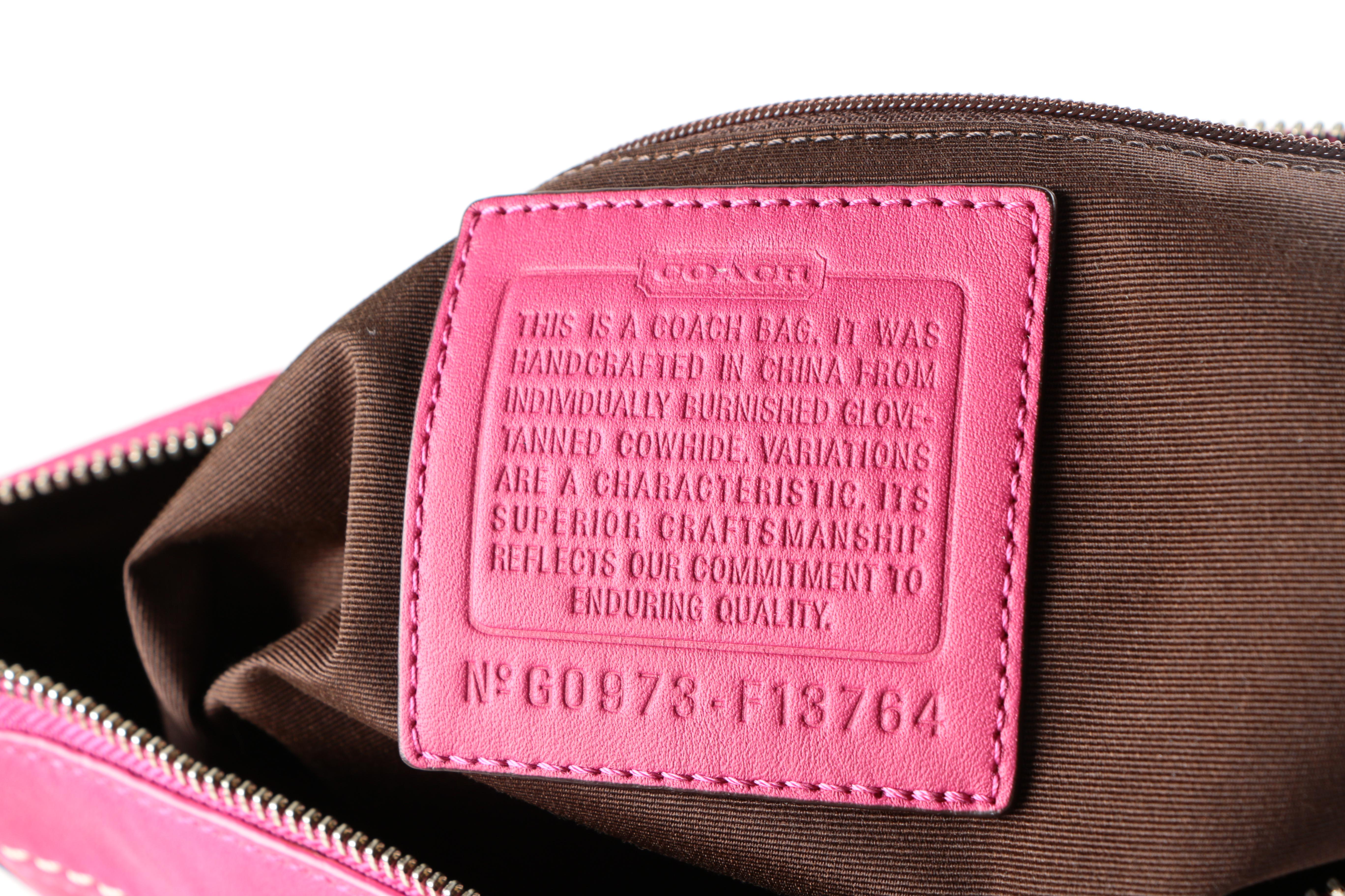 Coach Pleated Leather Shoulder Bag