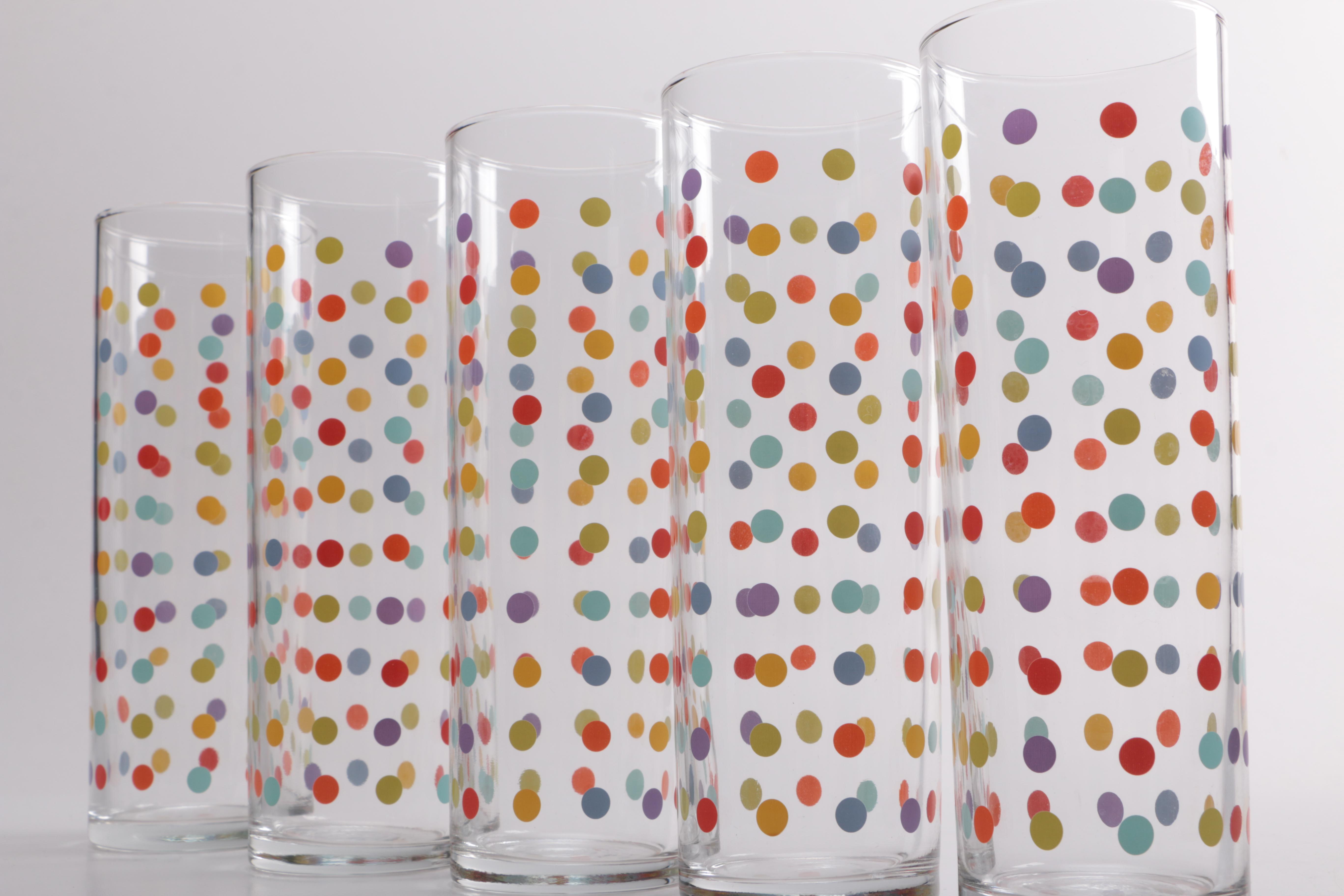 Fishs Eddy Polka Dot Tumblers