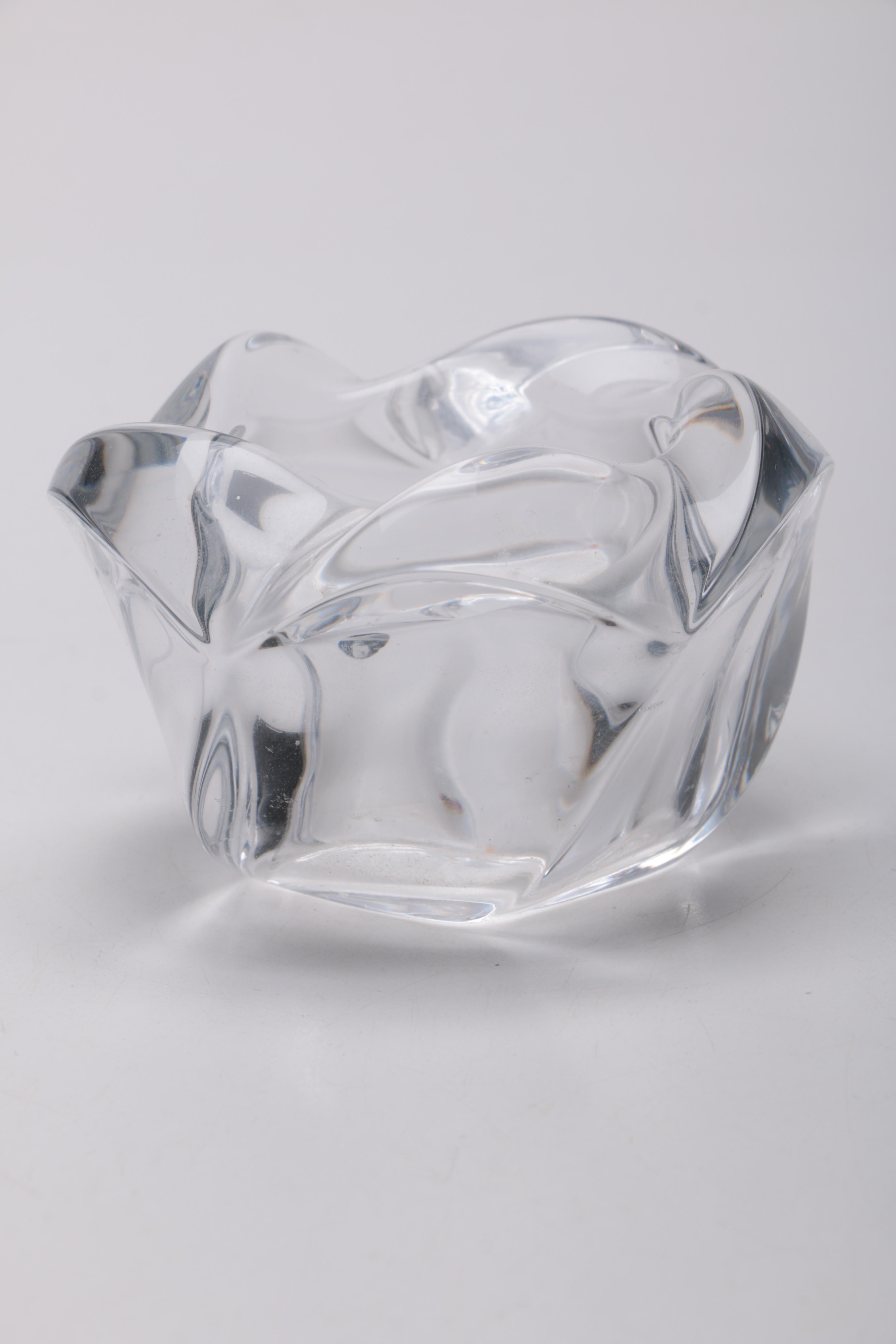 Holmegaard "Fleur" Crystal Votive Candle Holder