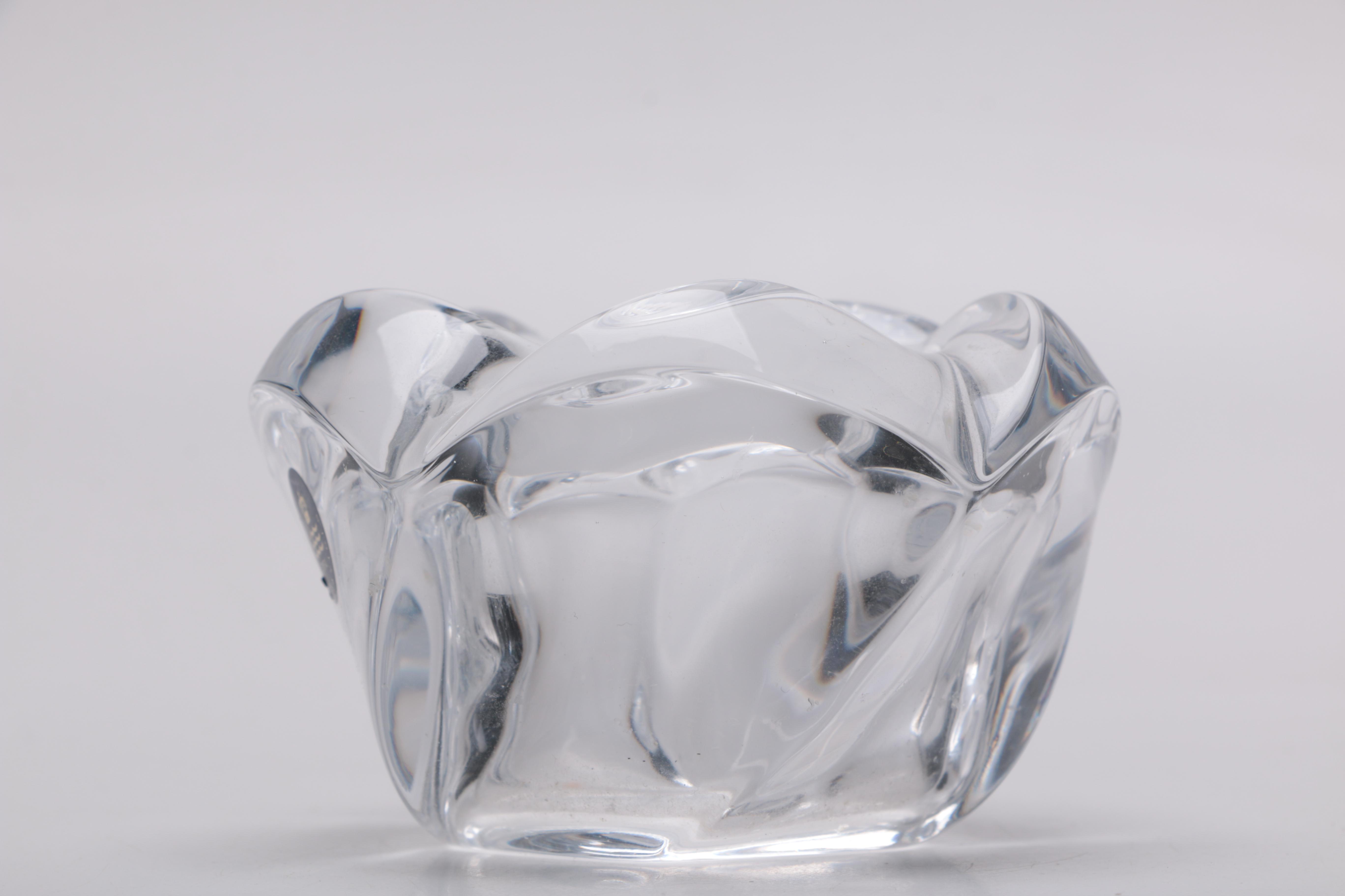 Holmegaard "Fleur" Crystal Votive Candle Holder