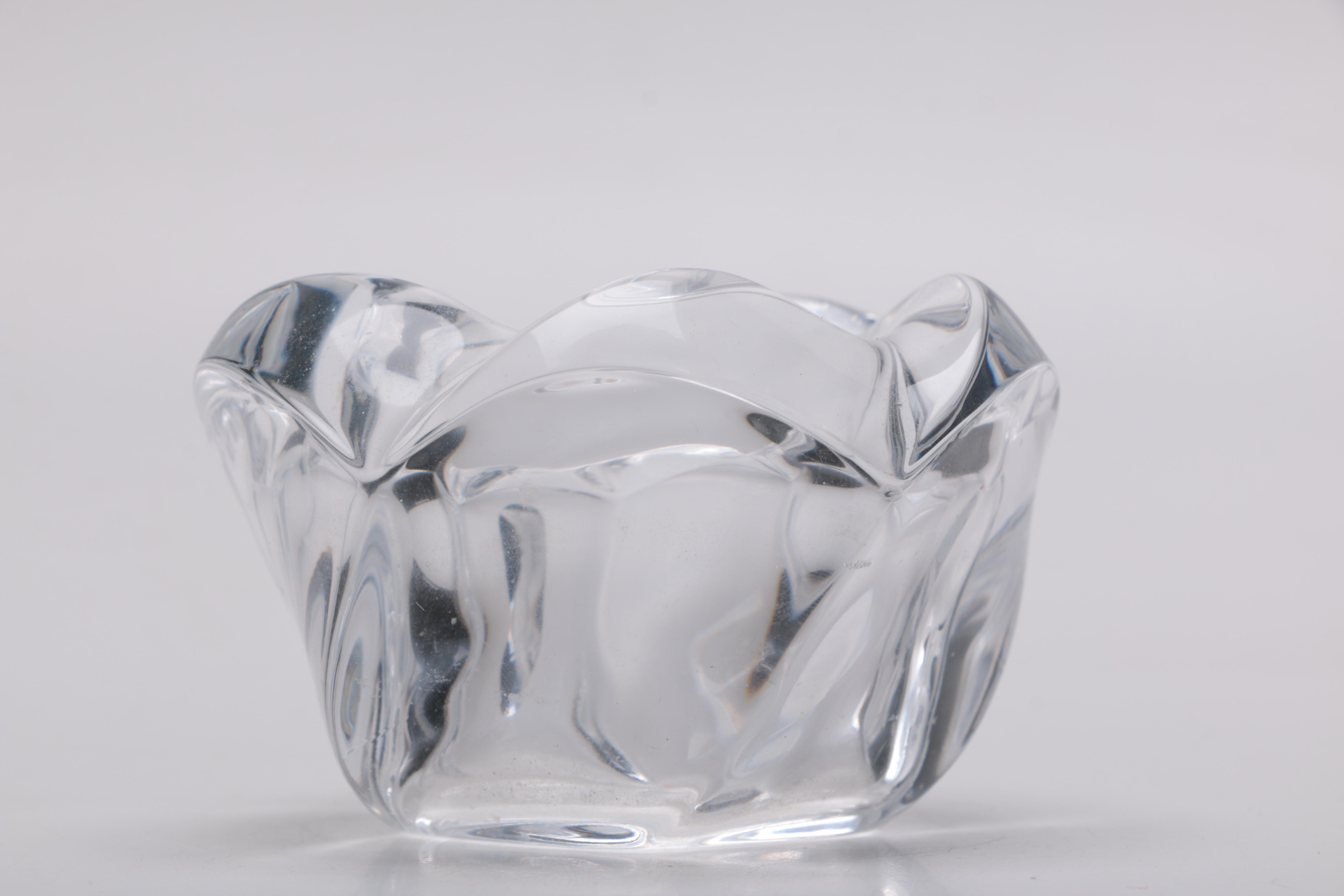 Holmegaard "Fleur" Crystal Votive Candle Holder