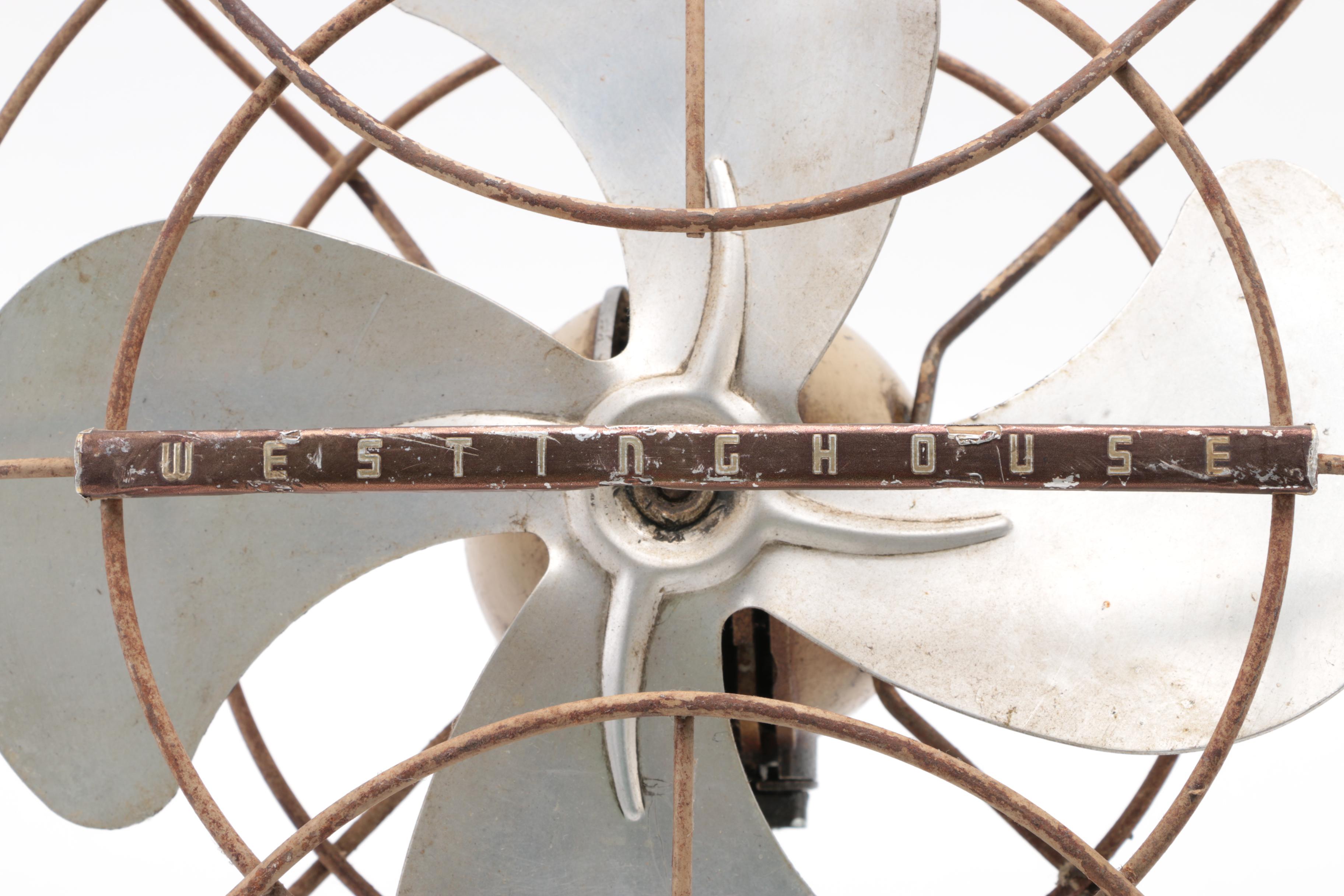 1950s Westinghouse Oscillating Table Fan