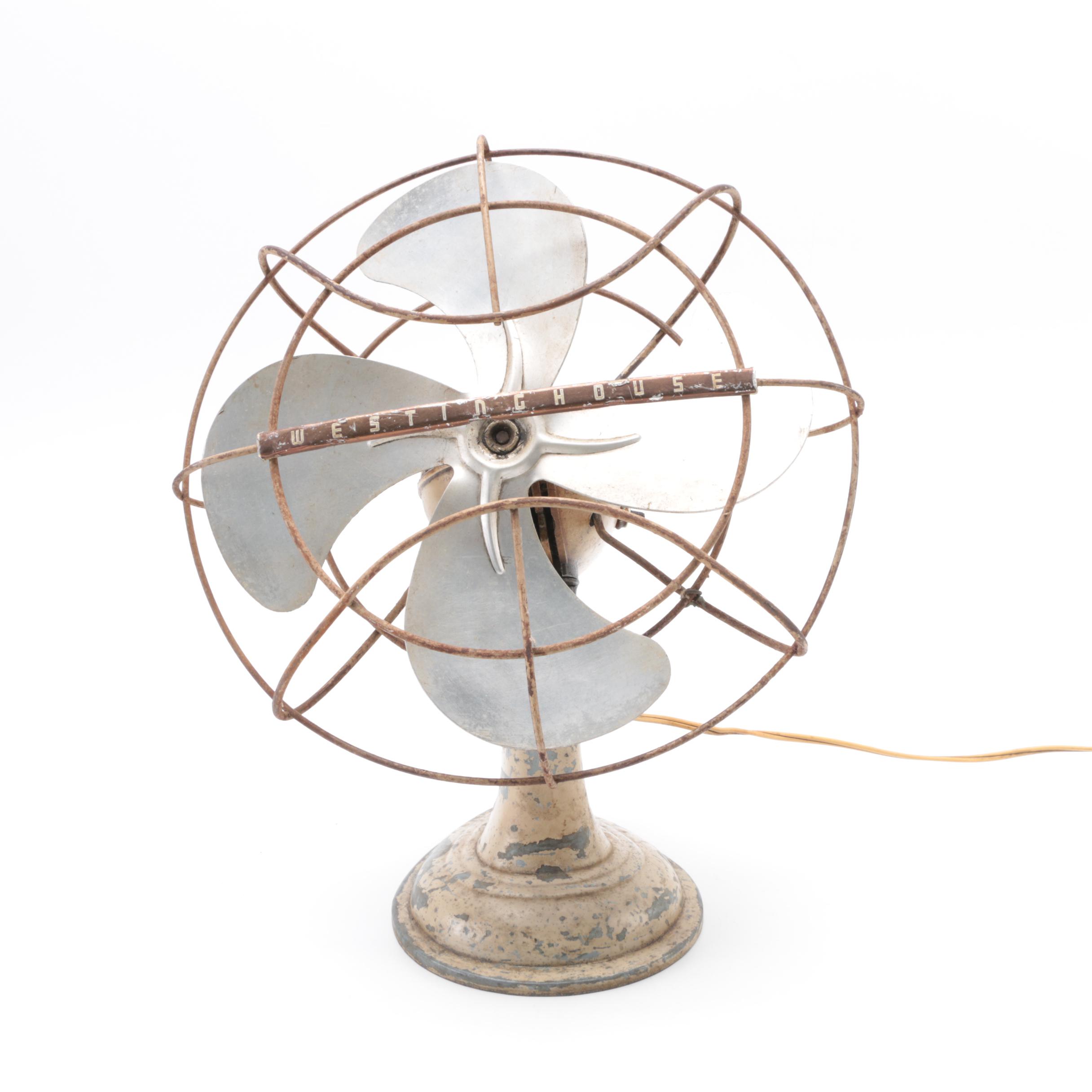 1950s Westinghouse Oscillating Table Fan