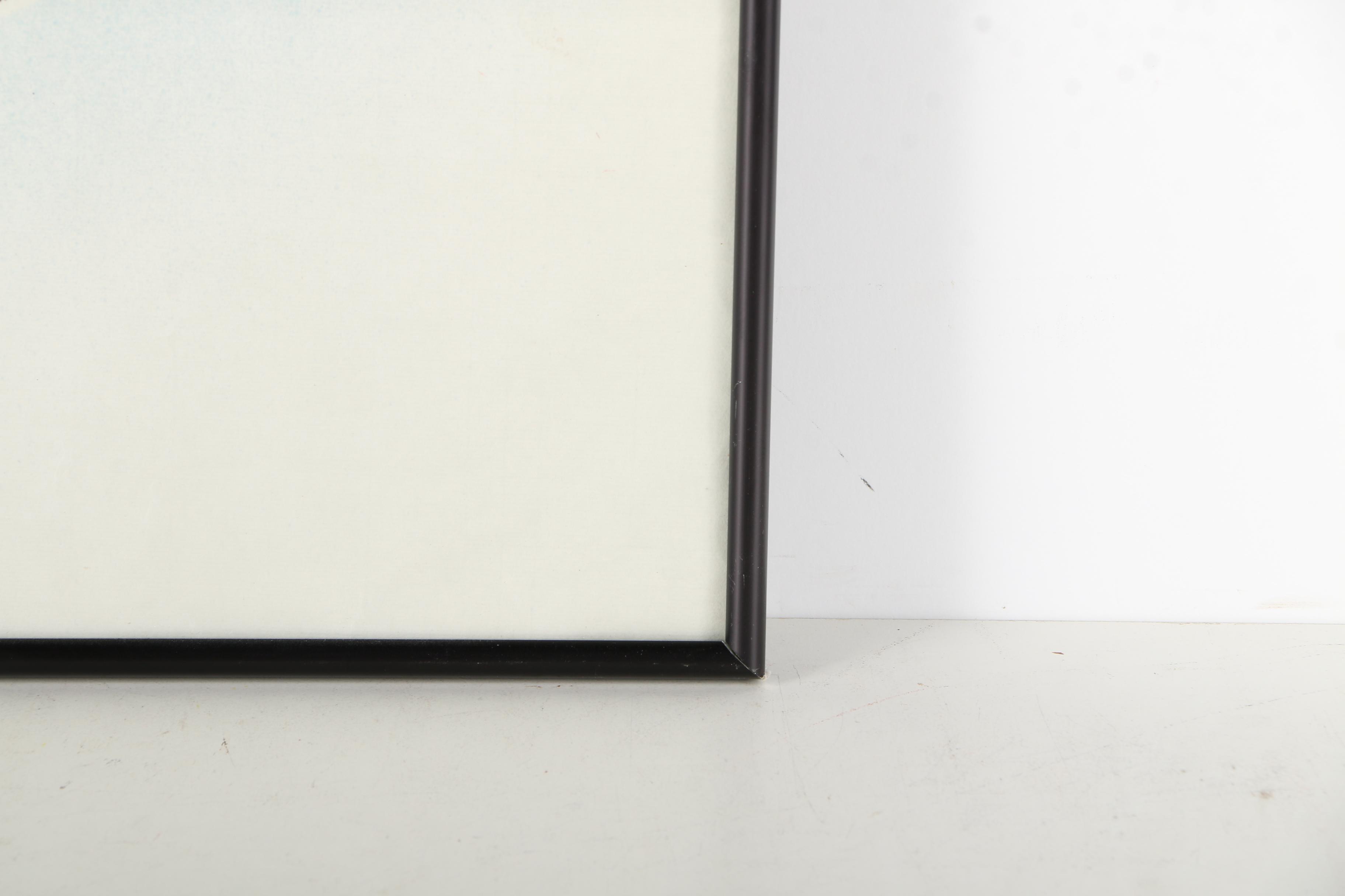 Chinese Watercolor Painting of the Great Wall